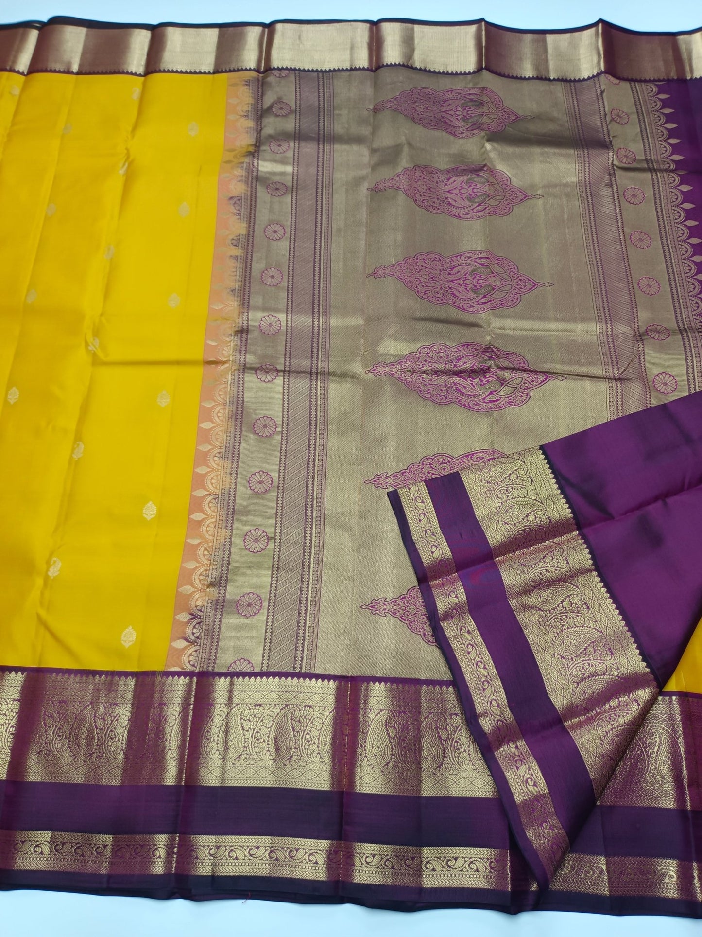 KANCHIPURAM PURE SILK SAREE - B S CHANNABASAPPA & SONS