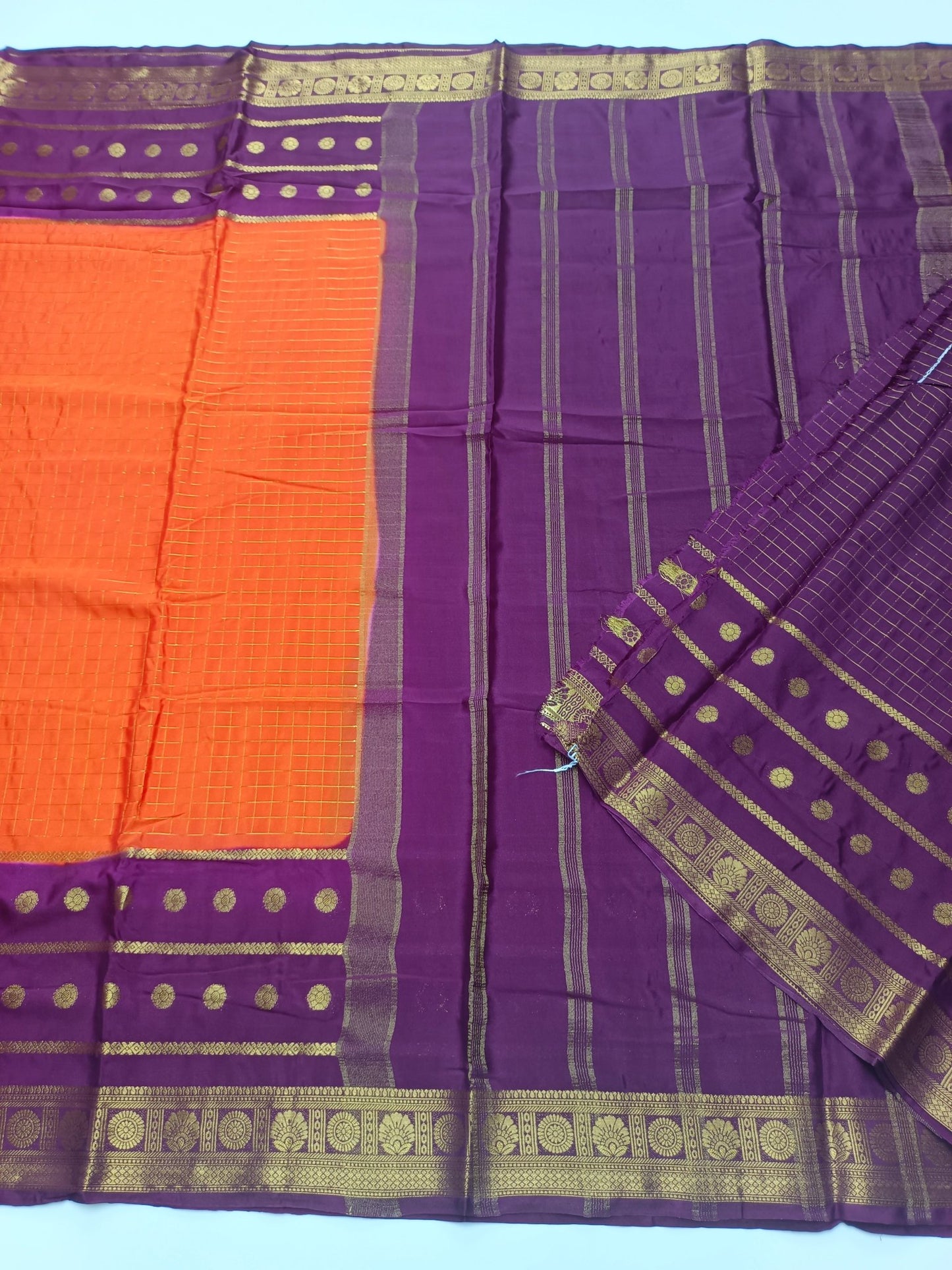 SEMI CREPE SILK SAREE - B S CHANNABASAPPA & SONS
