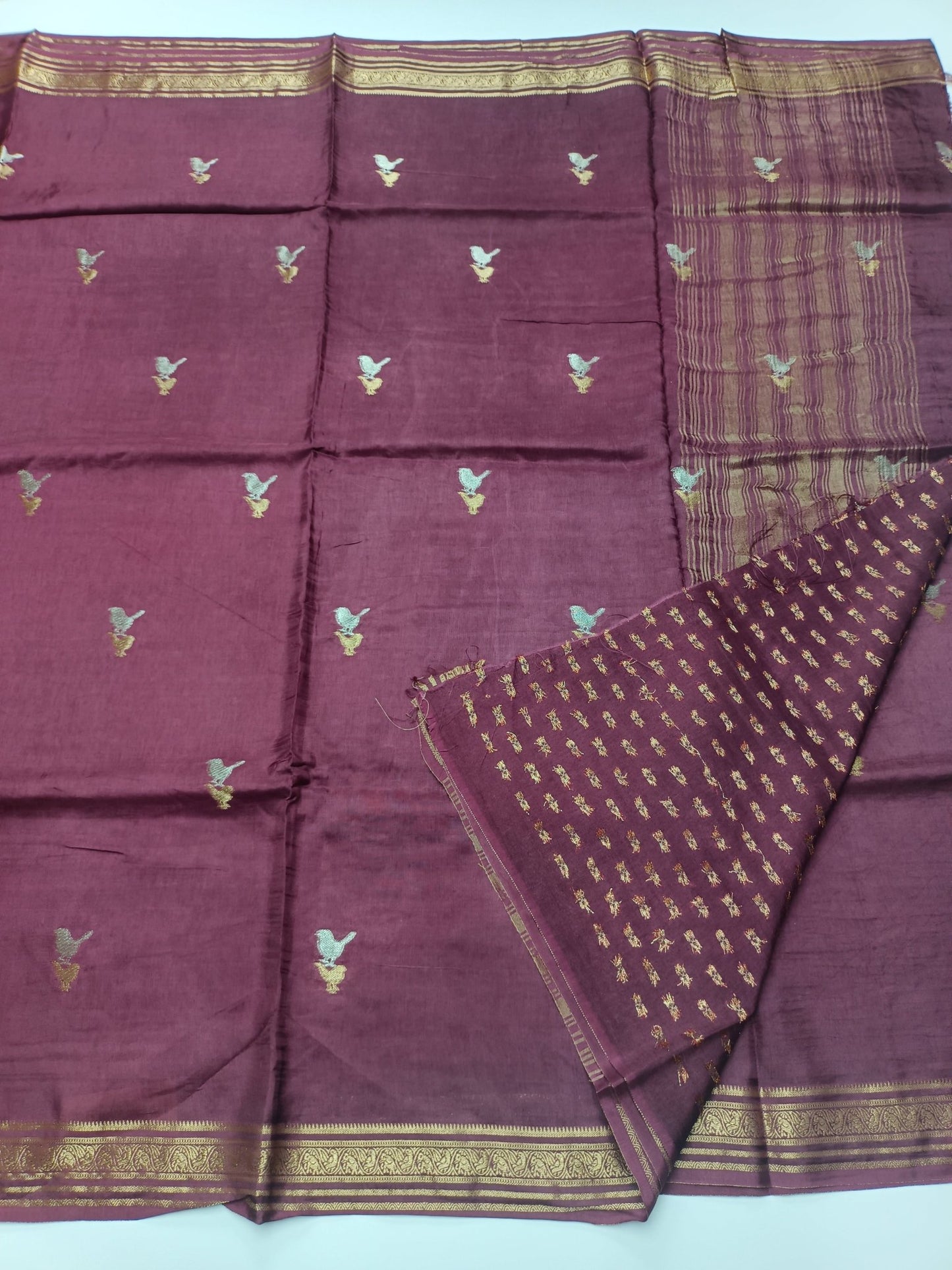 SEMI CREPE SILK SAREE (SPECIAL 20% DISCOUNT) - B S CHANNABASAPPA & SONS