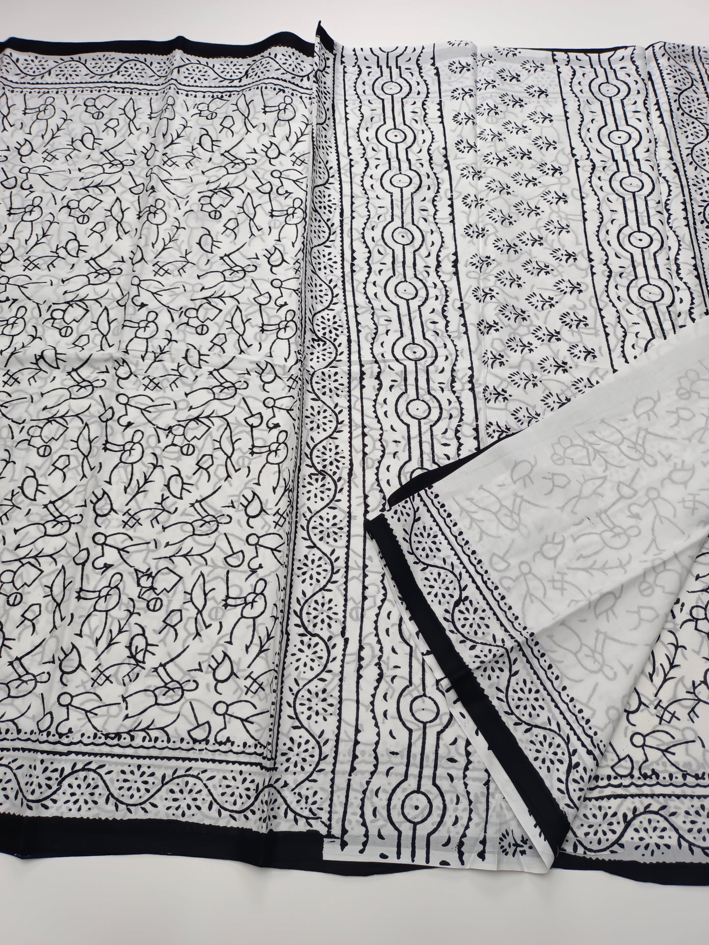 FANCY PRINTED JAIPUR COTTON SAREE