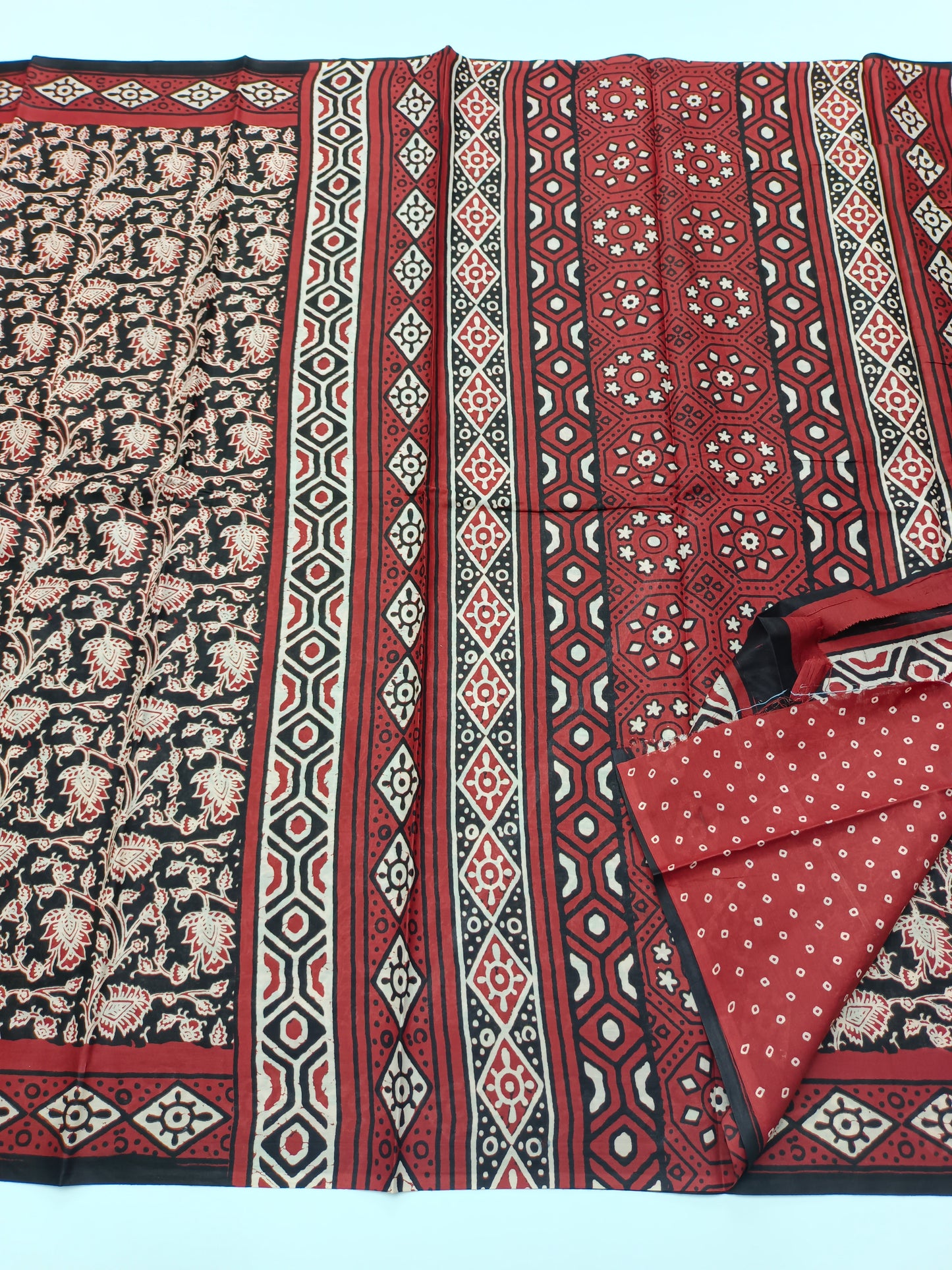 FANCY PRINTED JAIPUR COTTON SAREE