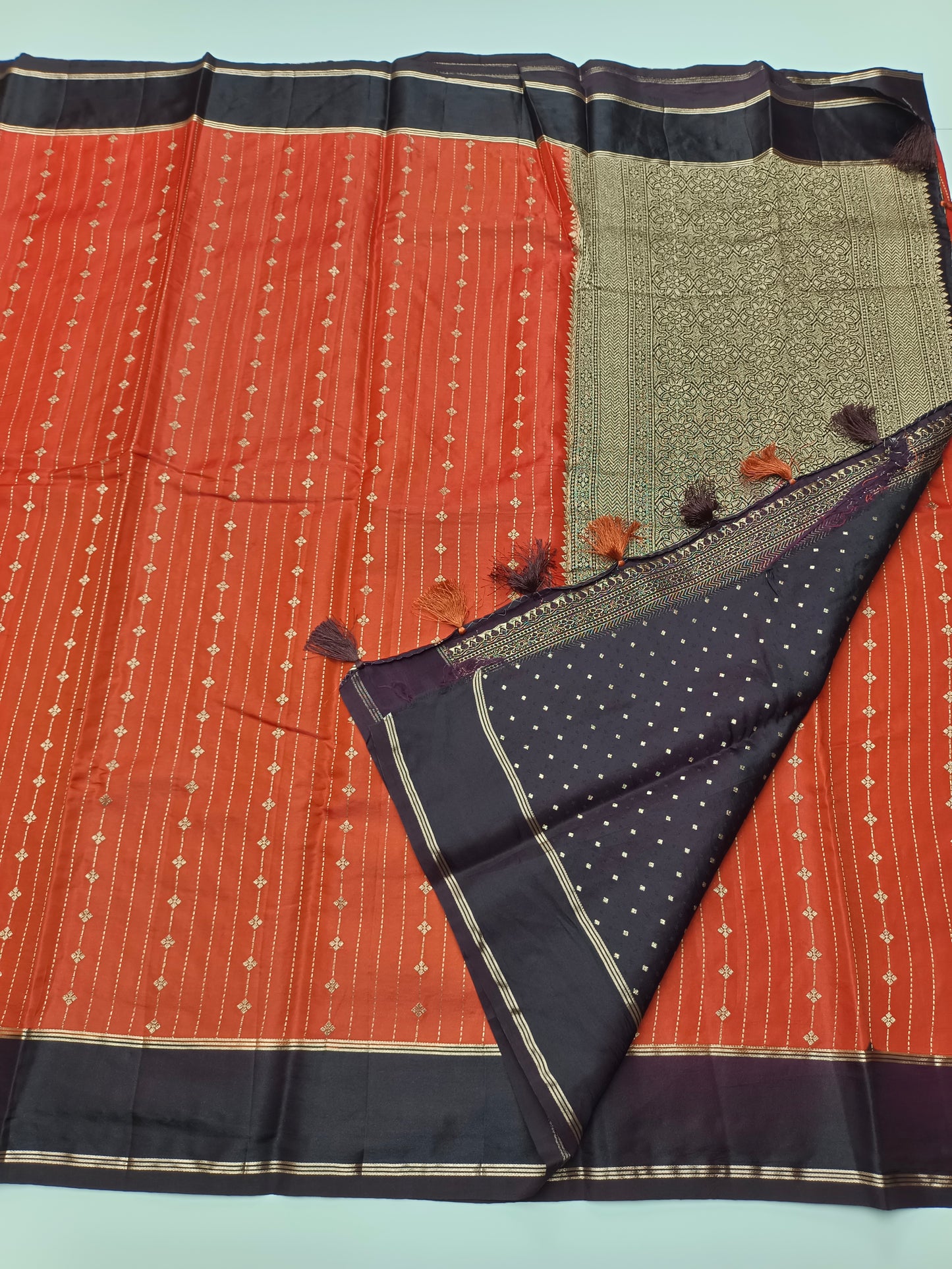 FANCY TUSSER SILK SAREE