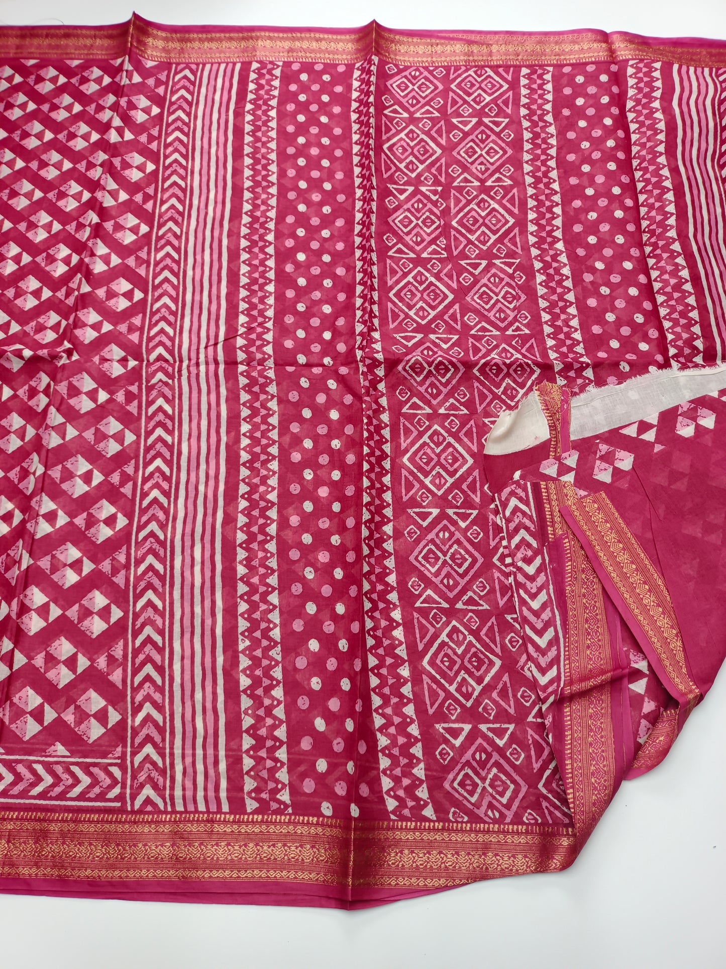 FANCY PRINTED JAIPUR COTTON SAREE