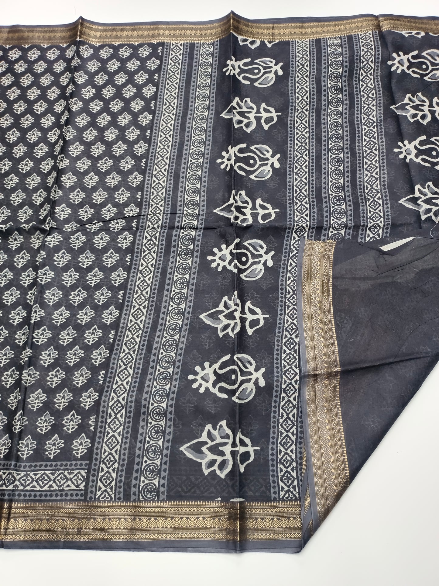 FANCY PRINTED JAIPUR COTTON SAREE