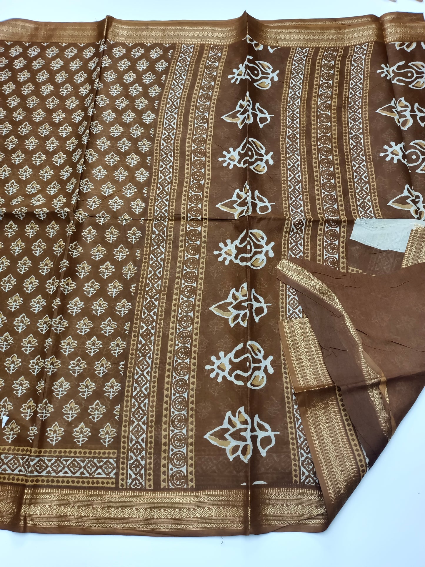 FANCY PRINTED JAIPUR COTTON SAREE