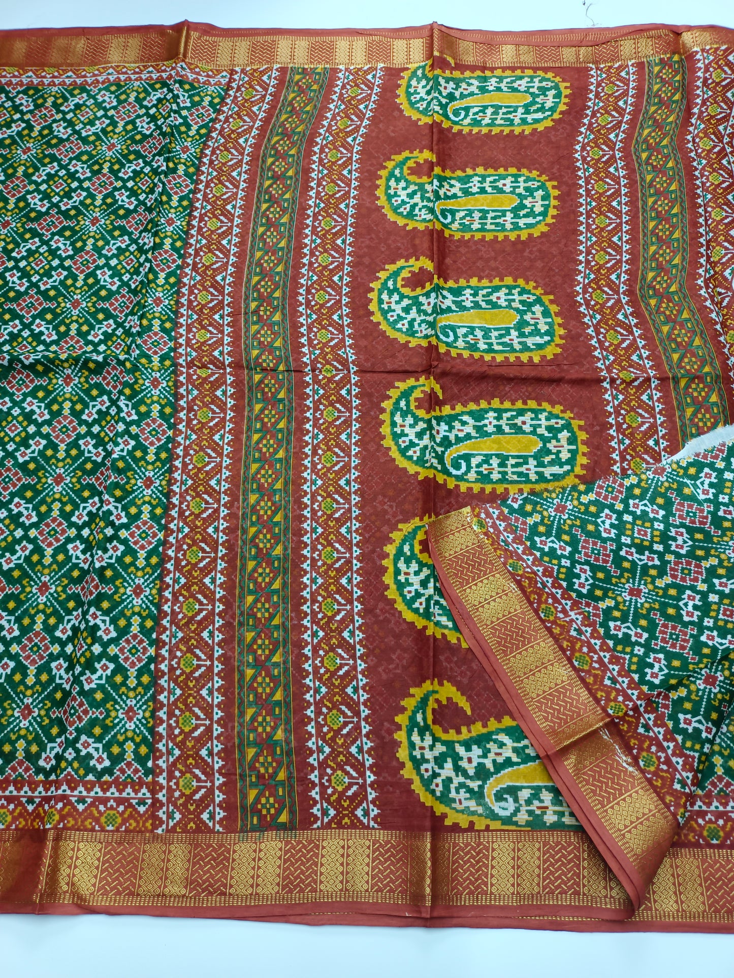 FANCY PRINTED JAIPUR COTTON SAREE