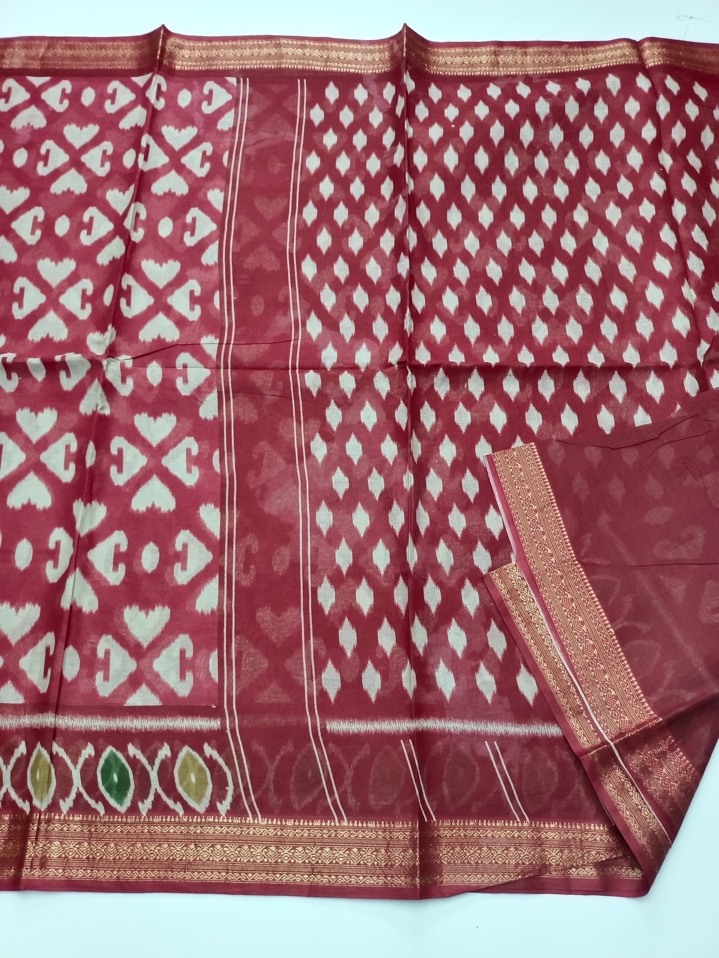 FANCY PRINTED JAIPUR COTTON SAREE