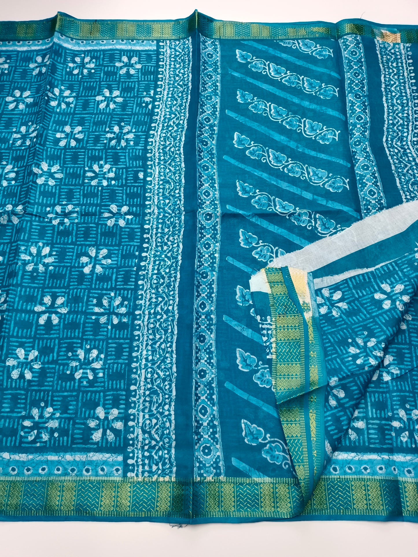 FANCY PRINTED JAIPUR COTTON SAREE