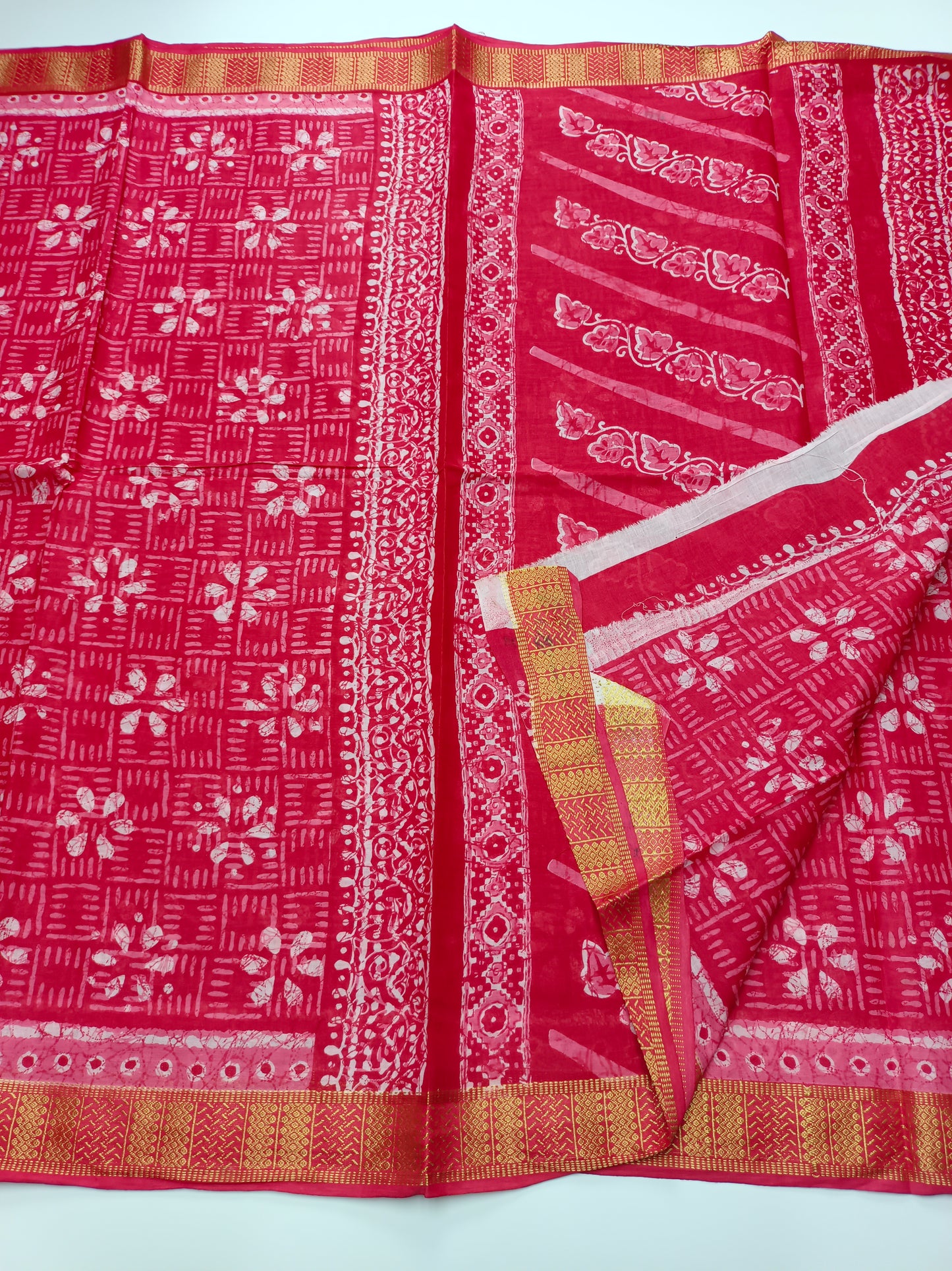 FANCY PRINTED JAIPUR COTTON SAREE