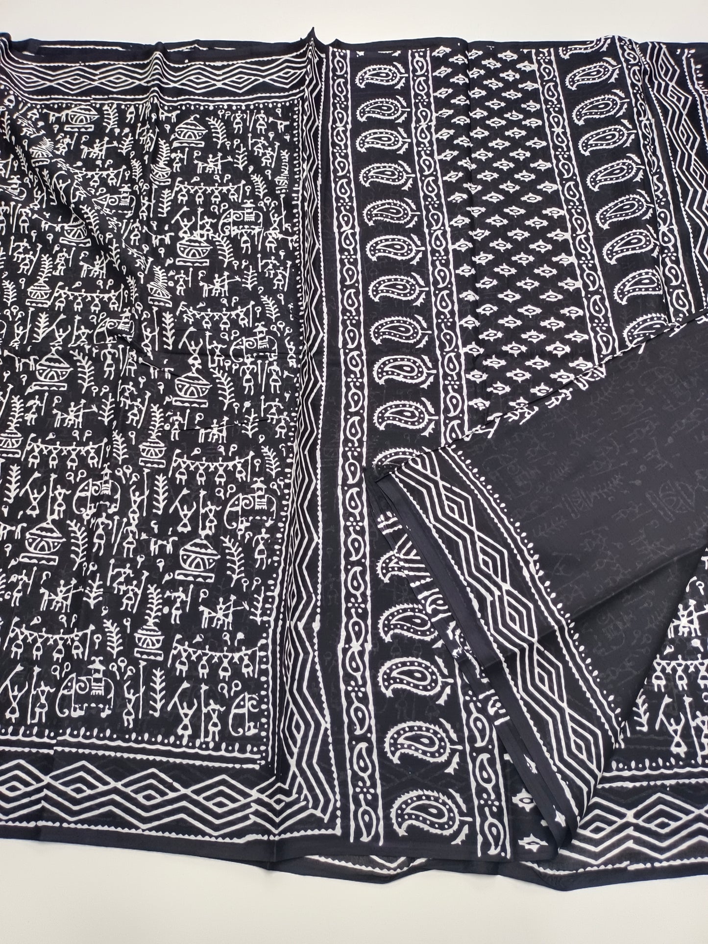 FANCY PRINTED JAIPUR COTTON SAREE