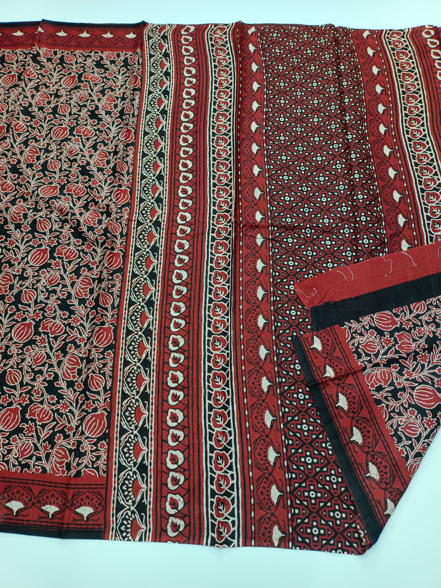 FANCY PRINTED JAIPUR COTTON SAREE