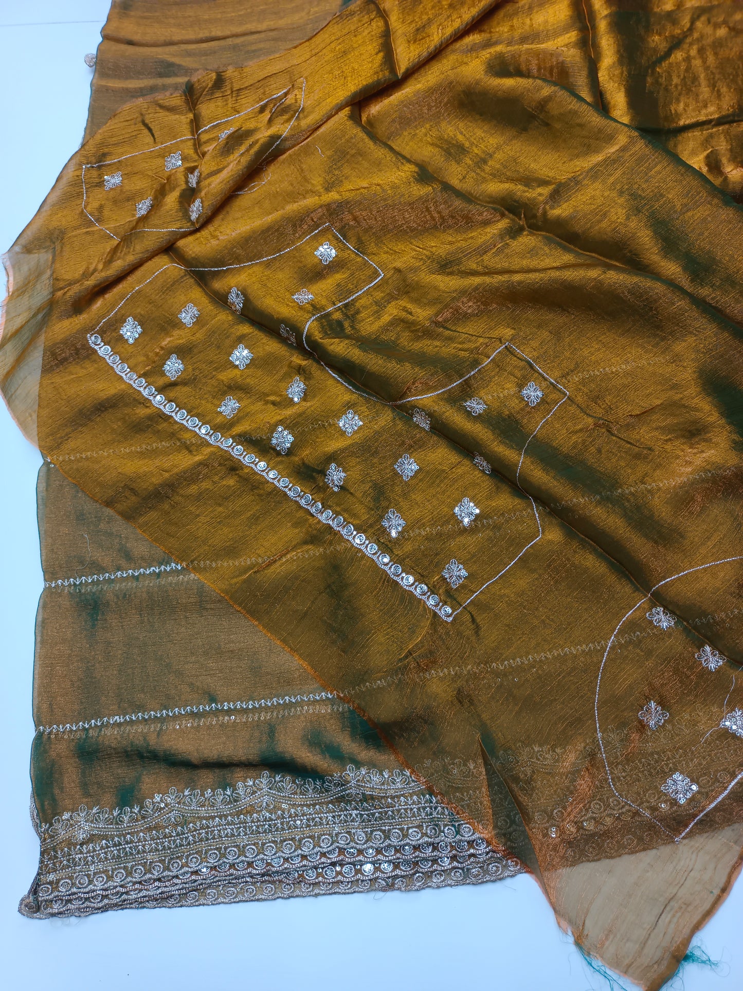 FANCY CHIFFON EMBROIDERY WORK SAREE