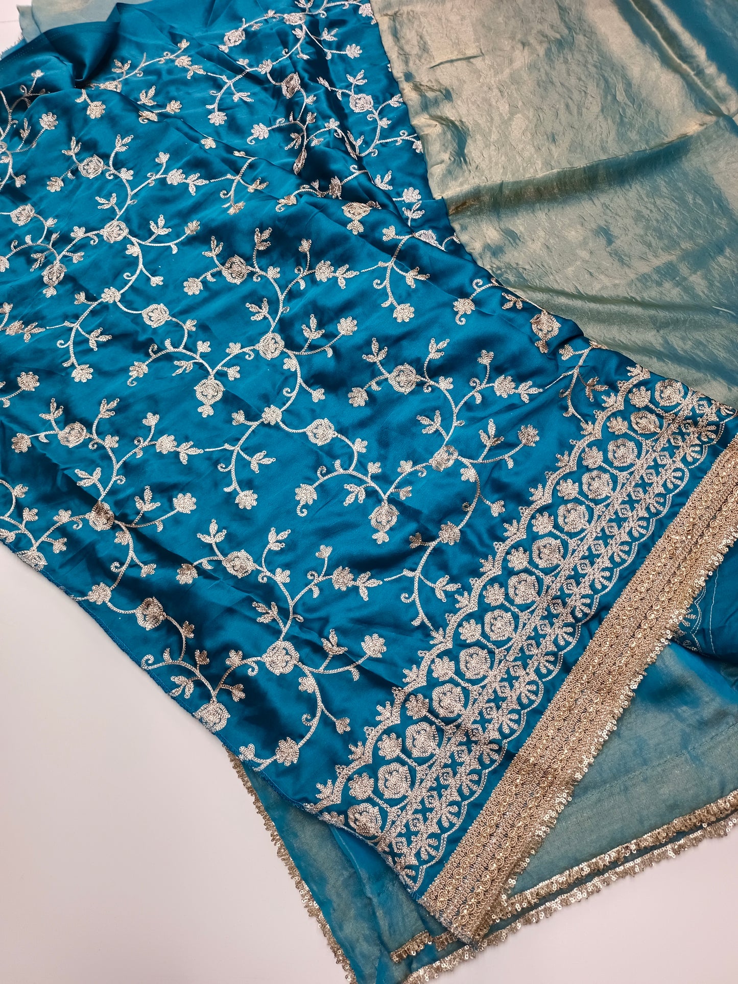 FANCY CHIFFON EMBROIDERY WORK SAREE