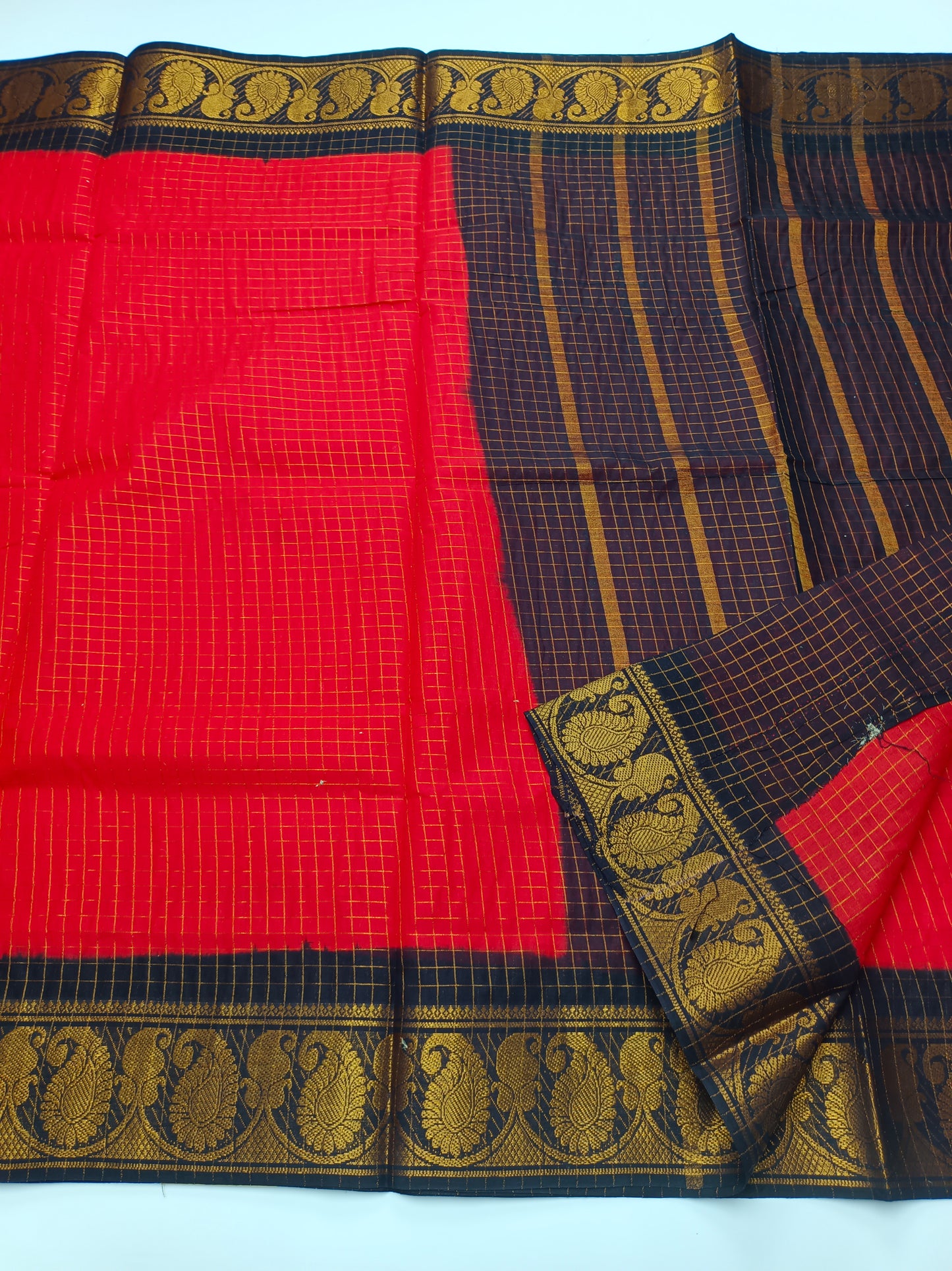 FANCY SUNGUDI COTTON SAREE