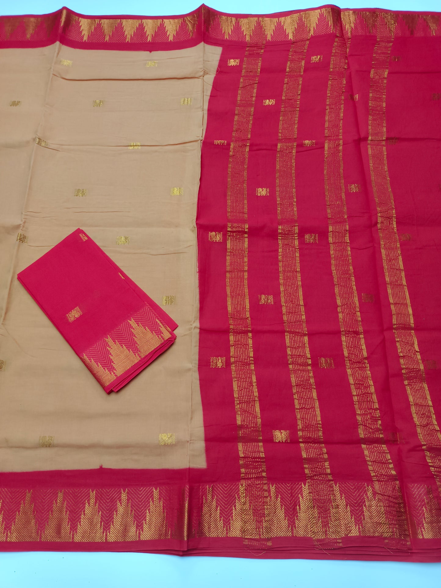 FANCY SUNGUDI COTTON SAREE