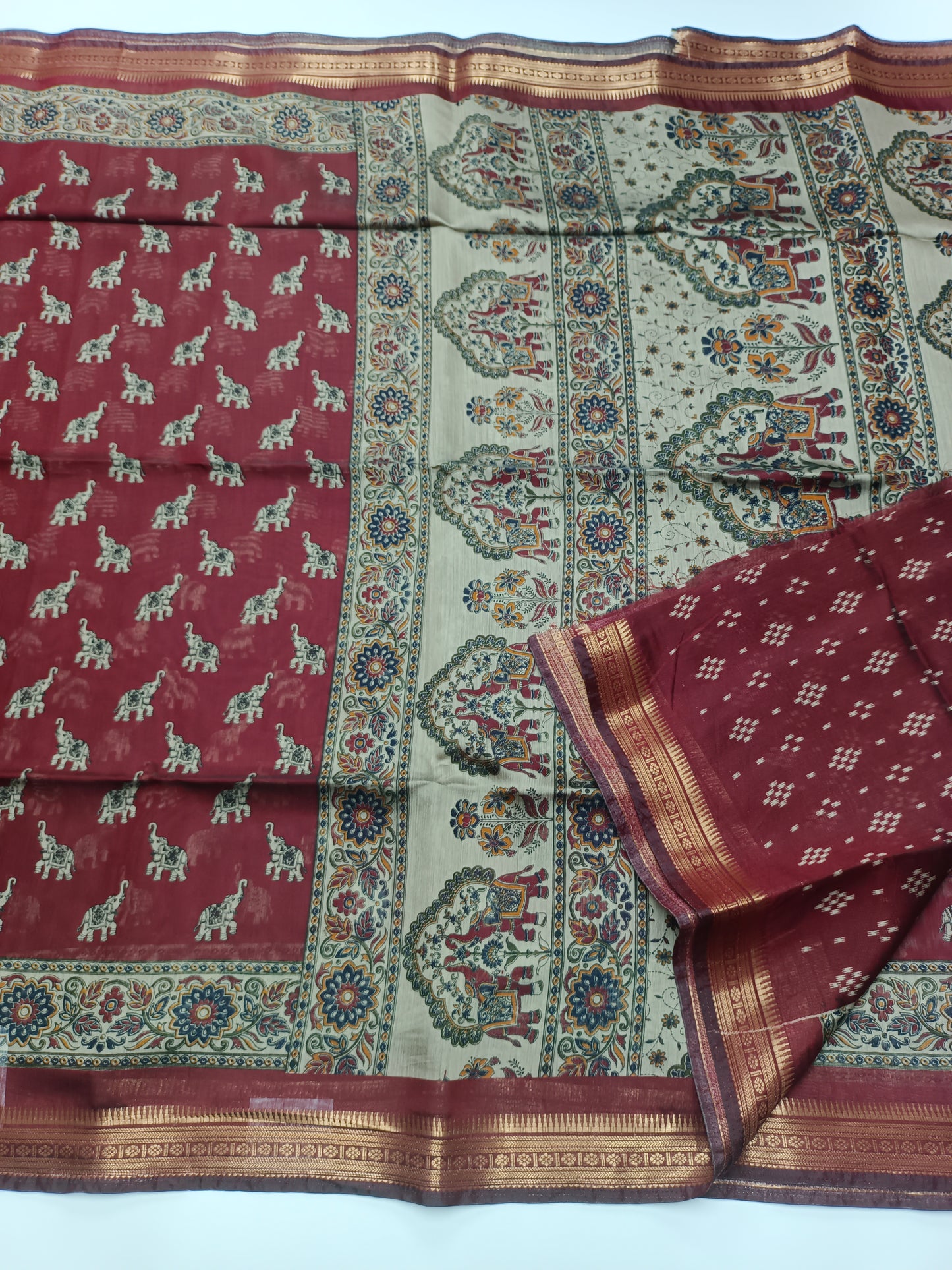 FANCY ASSAM COTTON SAREE