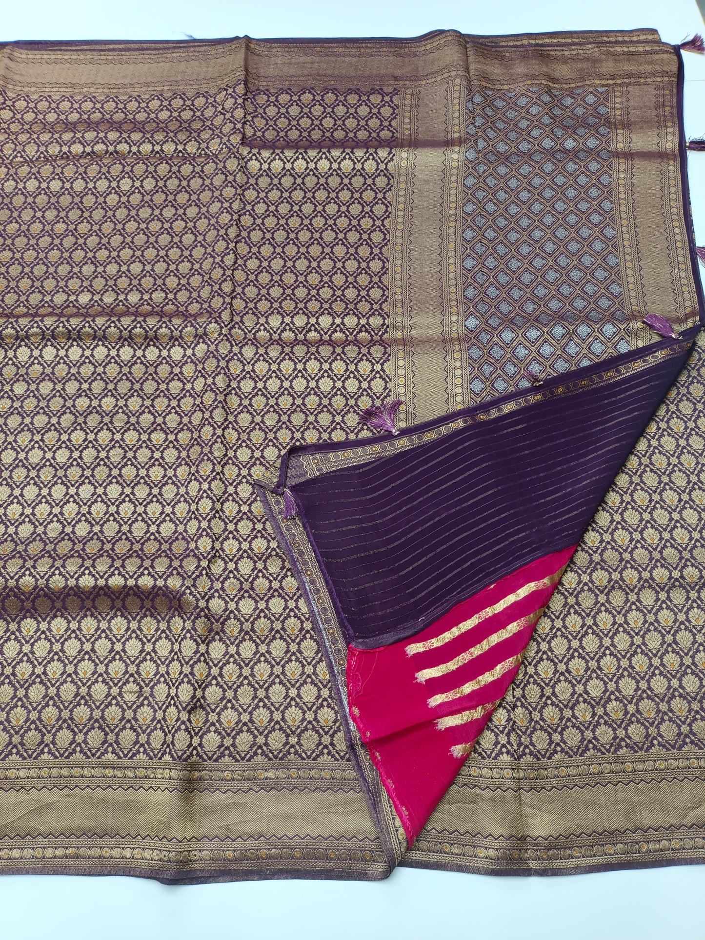 BANARASI CREPE BROCADE SAREE