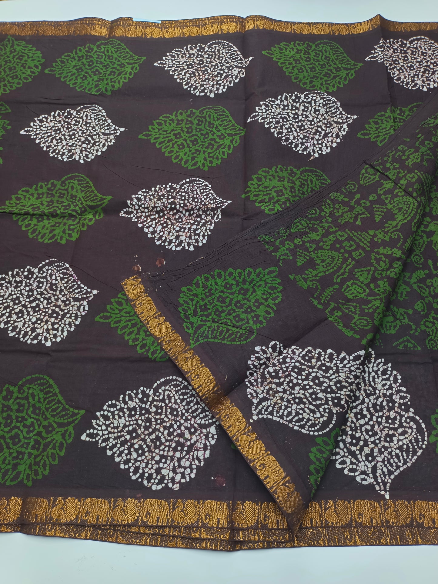 SANGUDI COTTON SAREE WITHOUT BLOUSE