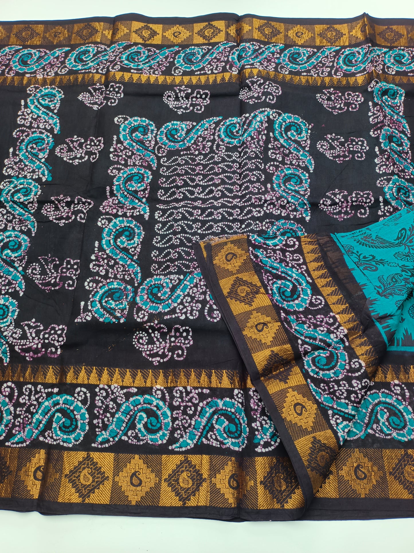 SANGUDI COTTON SAREE WITHOUT BLOUSE