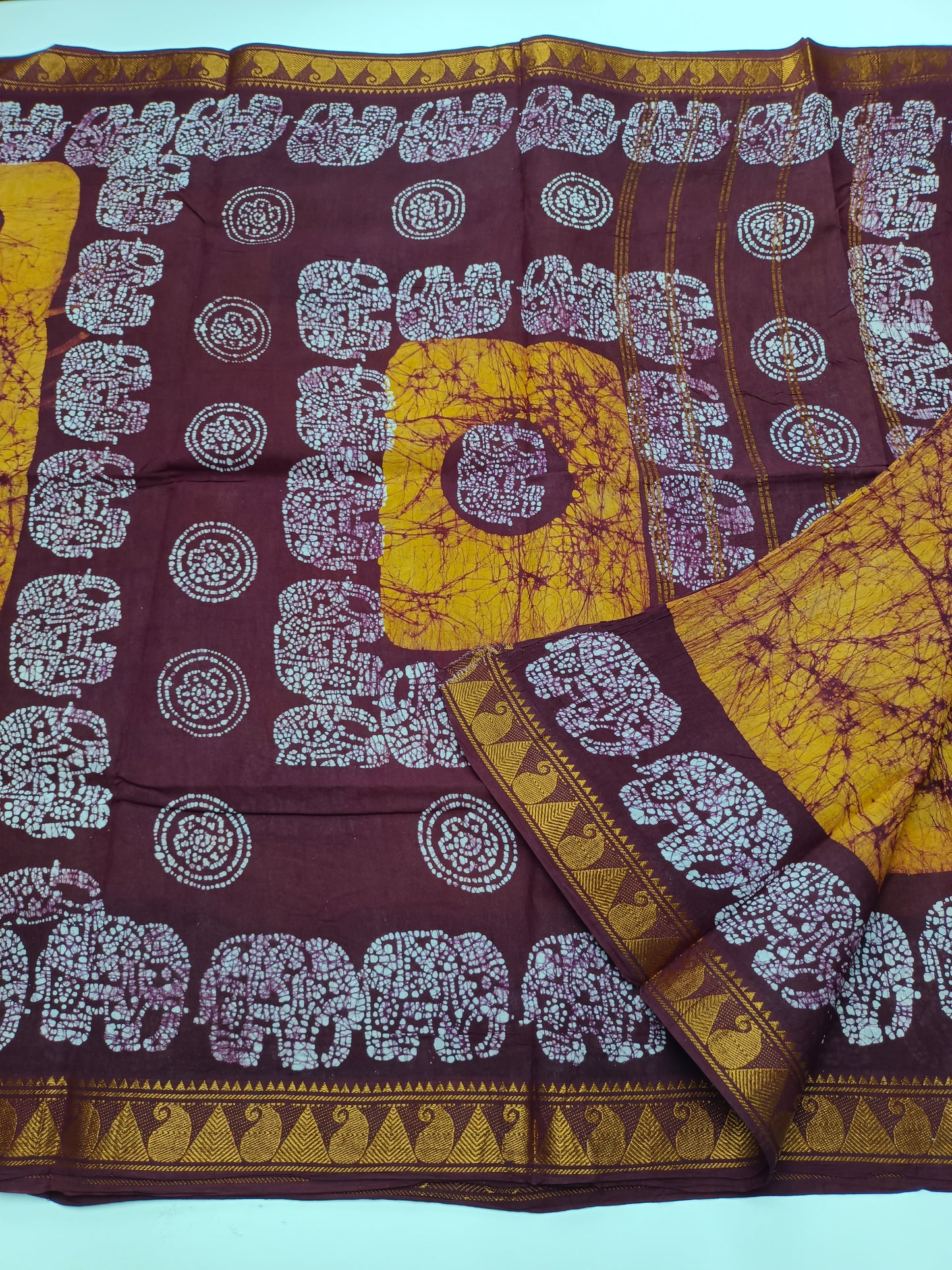SANGUDI COTTON SAREE WITHOUT BLOUSE
