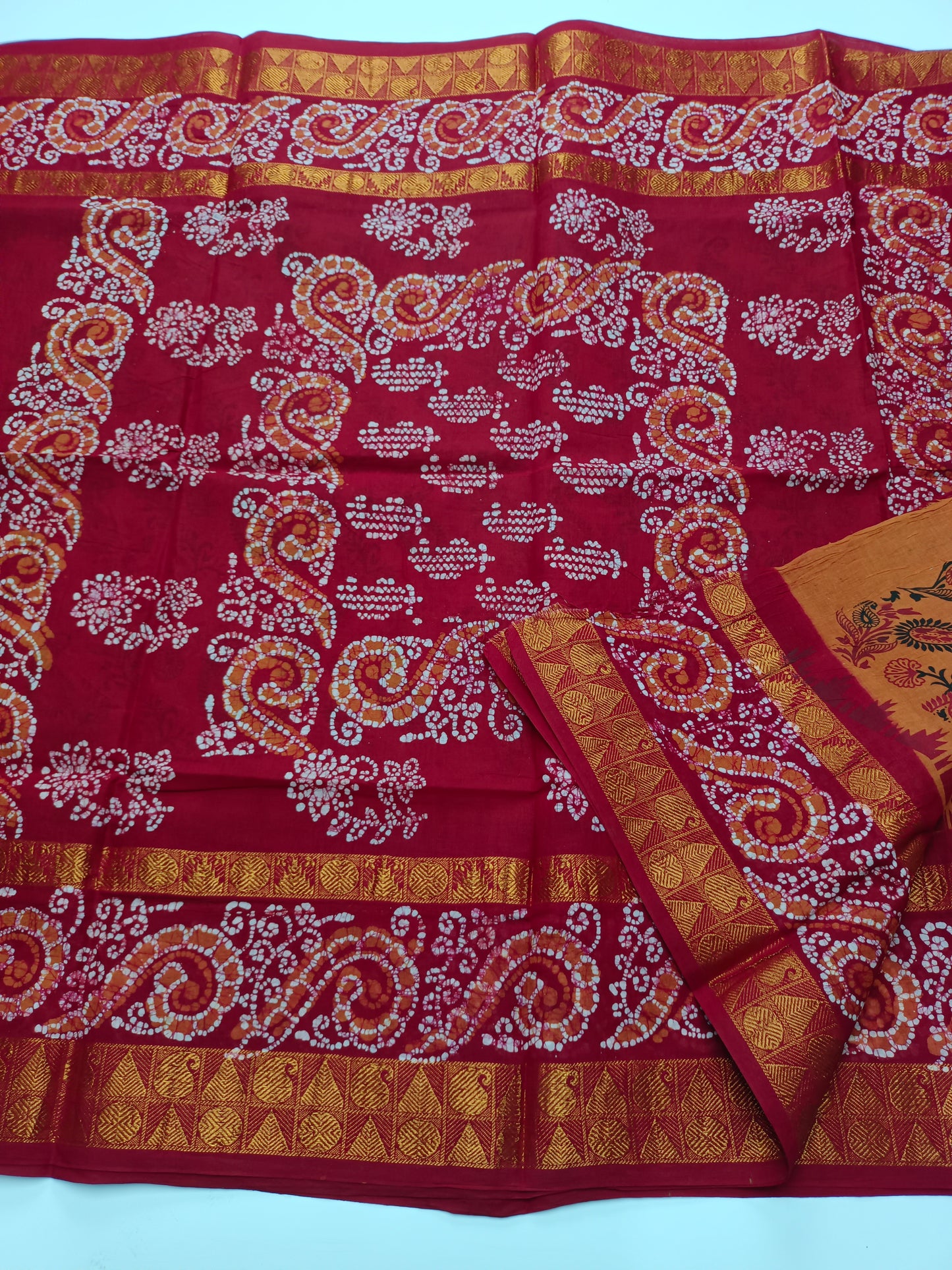 SANGUDI COTTON SAREE WITHOUT BLOUSE