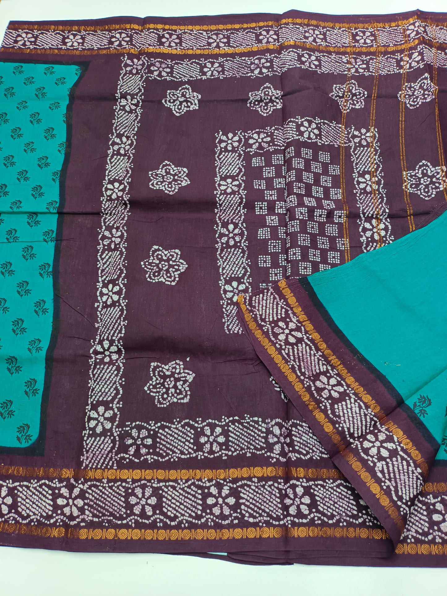 SANGUDI COTTON SAREE WITHOUT BLOUSE