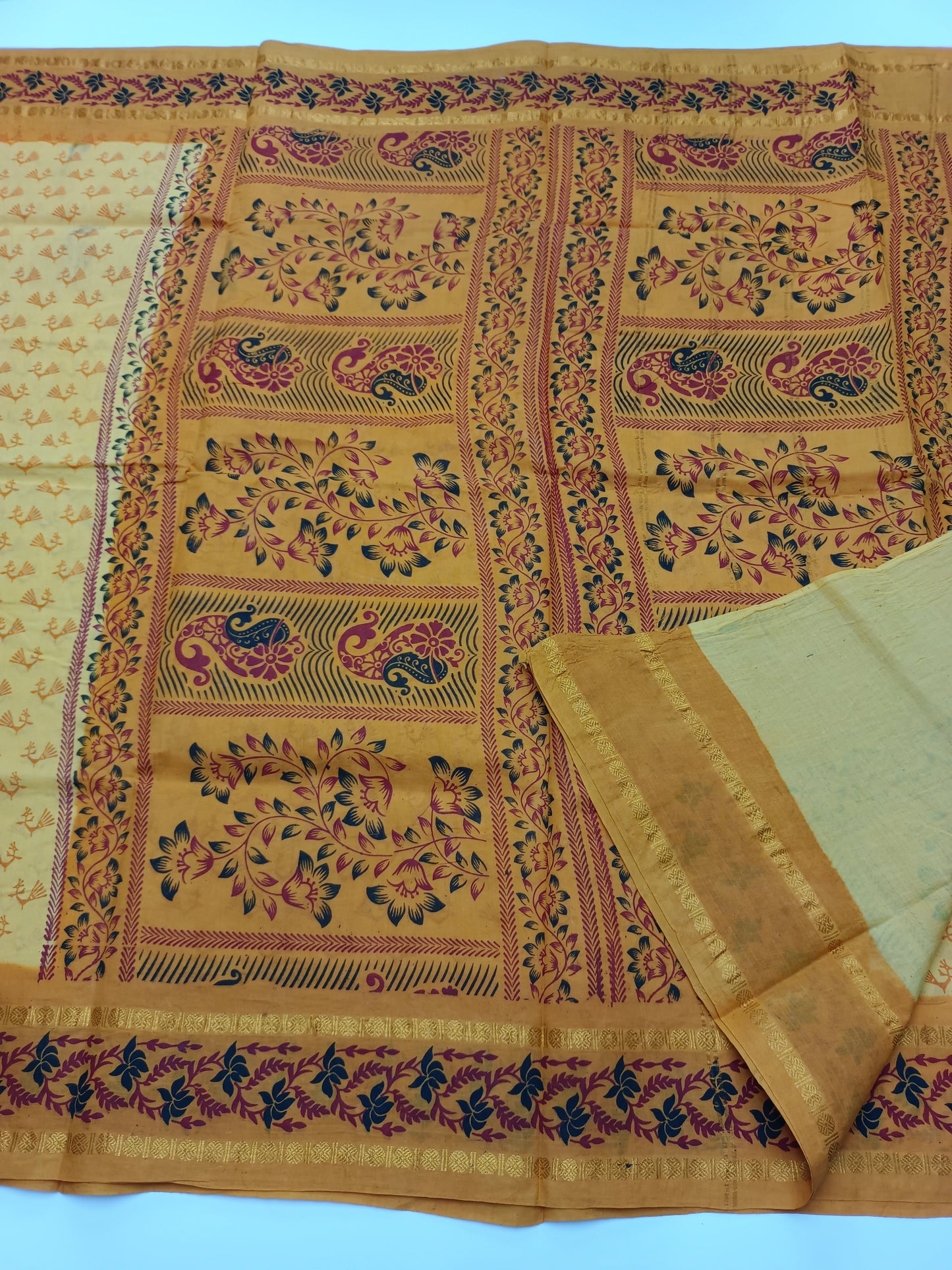 SANGUDI COTTON SAREE WITHOUT BLOUSE