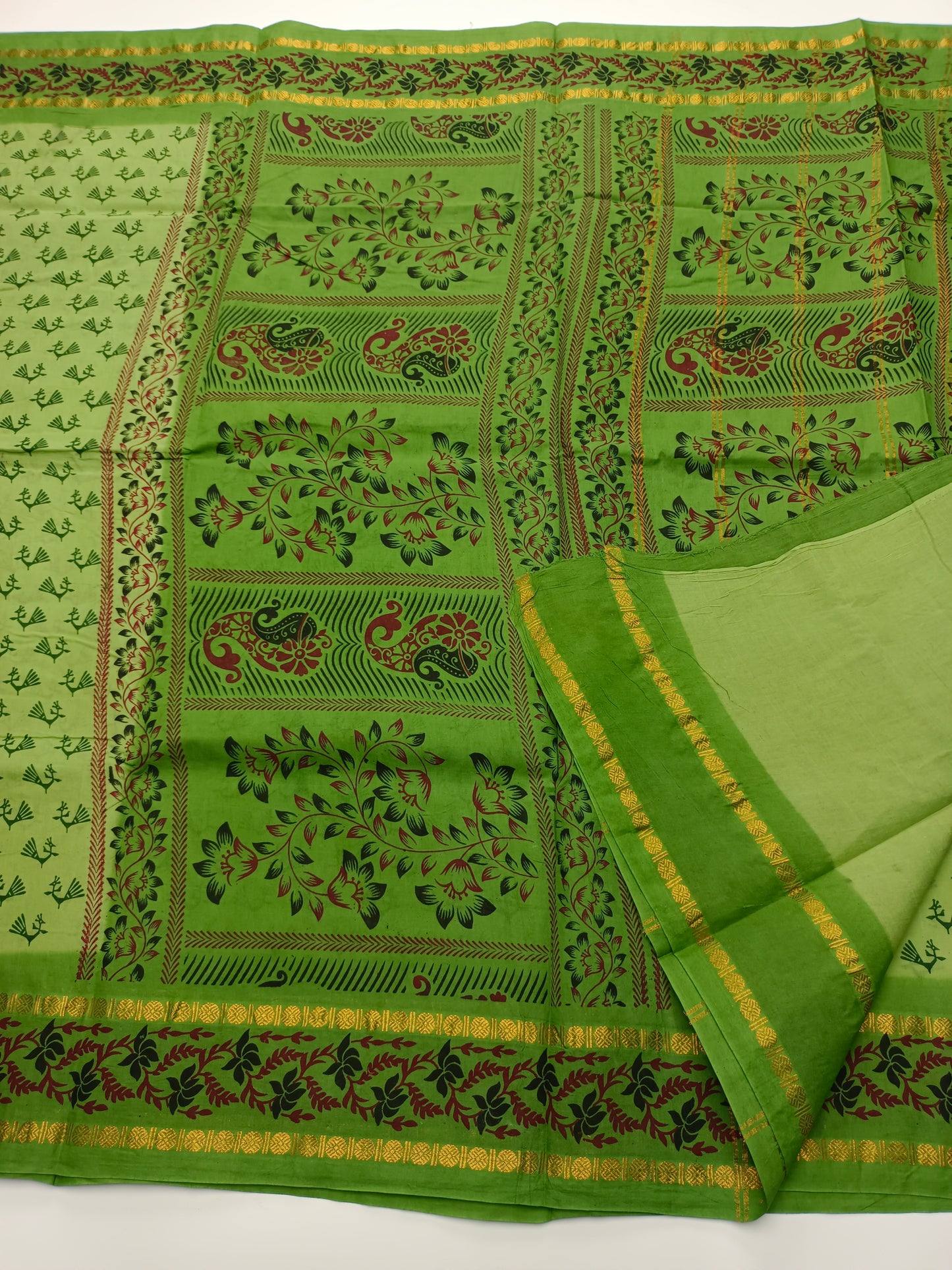 SANGUDI COTTON SAREE WITHOUT BLOUSE
