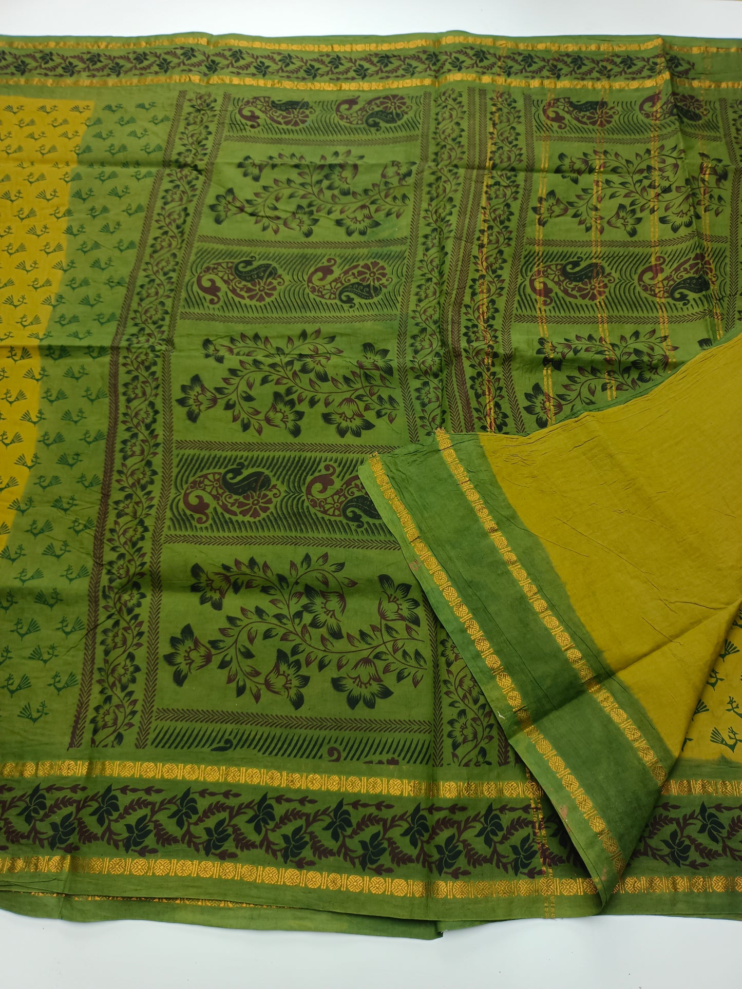 SANGUDI COTTON SAREE WITHOUT BLOUSE