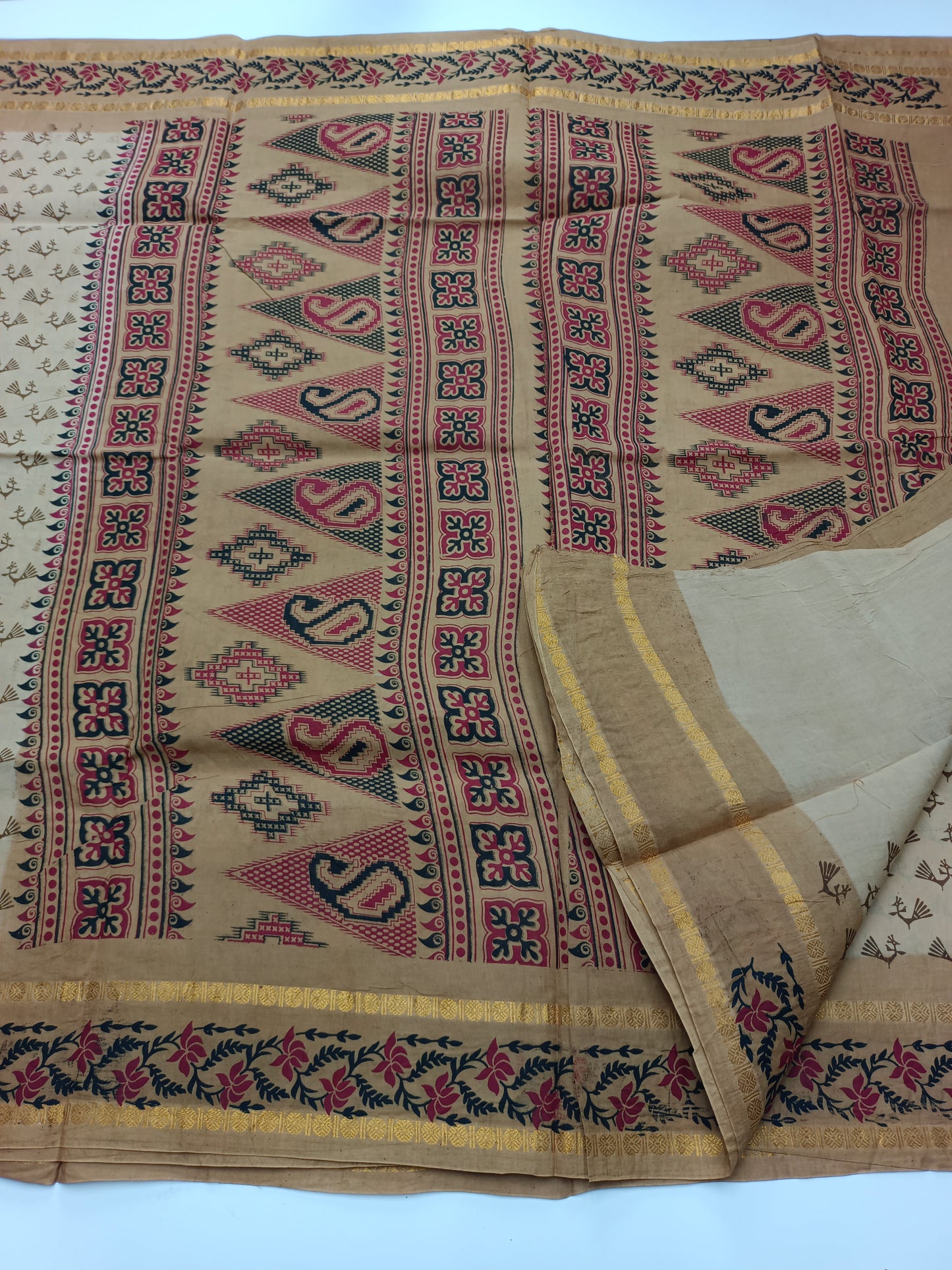 SANGUDI COTTON SAREE WITHOUT BLOUSE