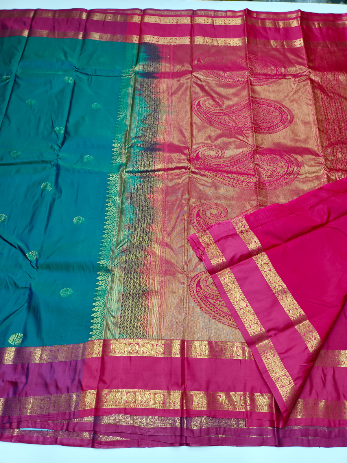 KANCHIPURAM SEMI SILK SAREE