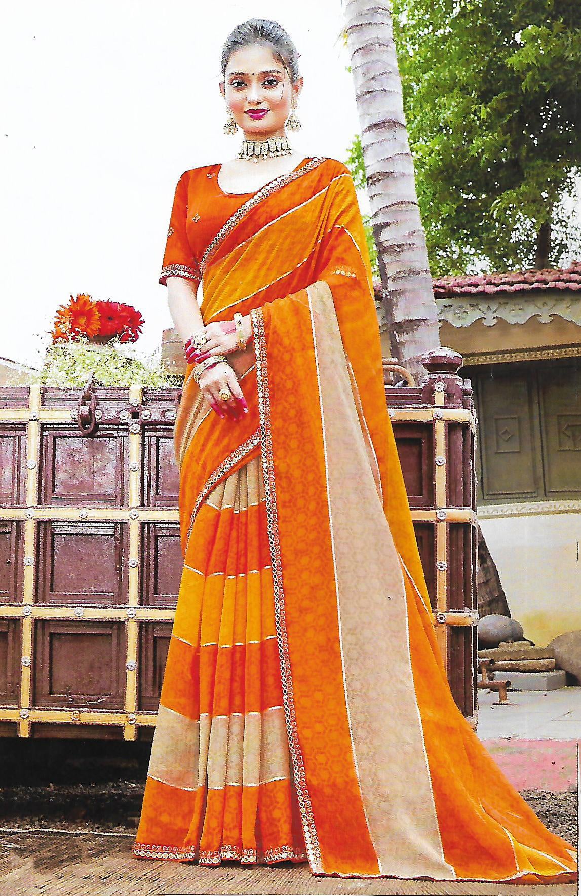 FANCY SYNTHETIC SAREE - B S CHANNABASAPPA & SONS