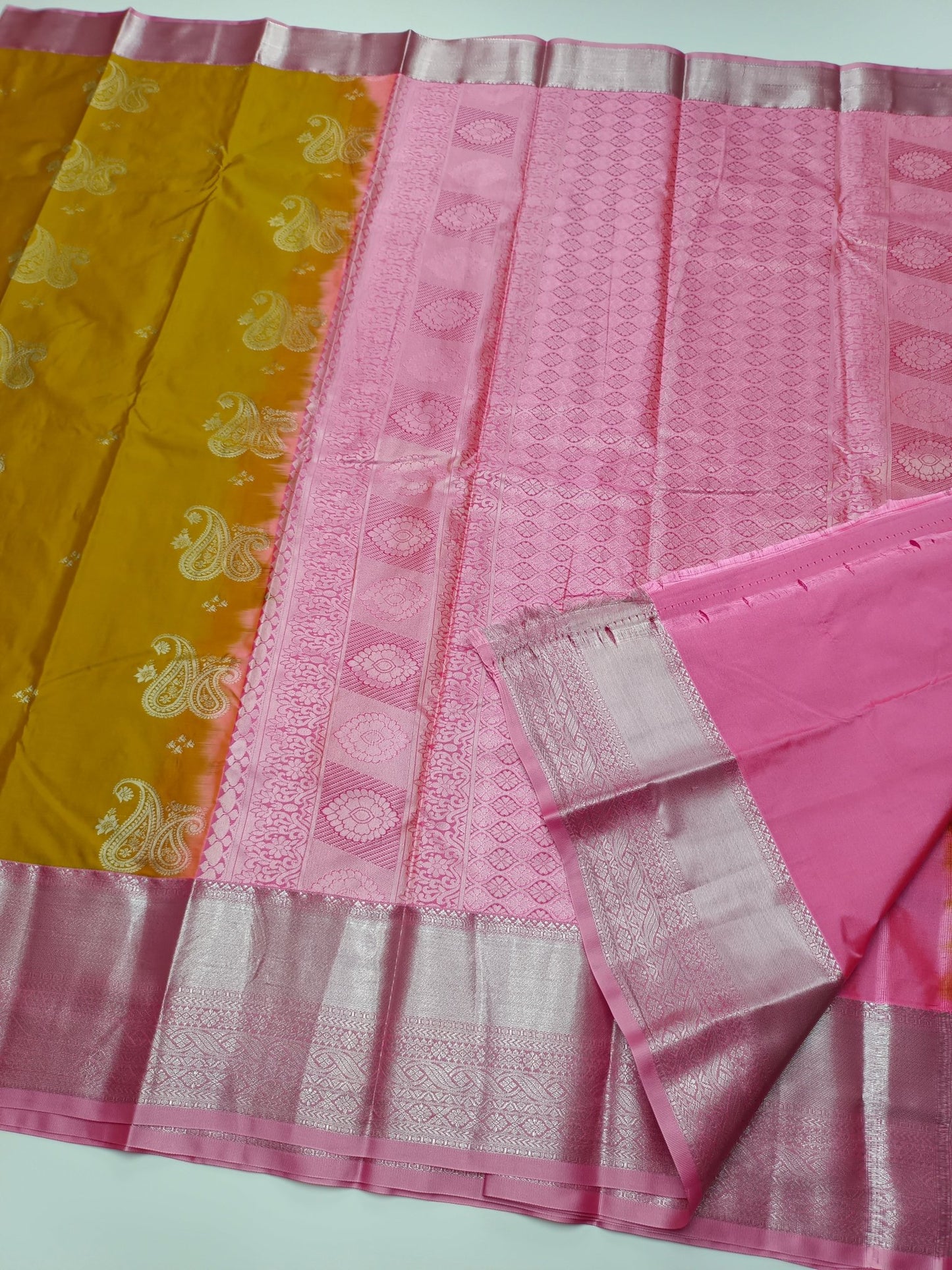 KANCHIPURAM SEMI SILK SAREE - B S CHANNABASAPPA & SONS