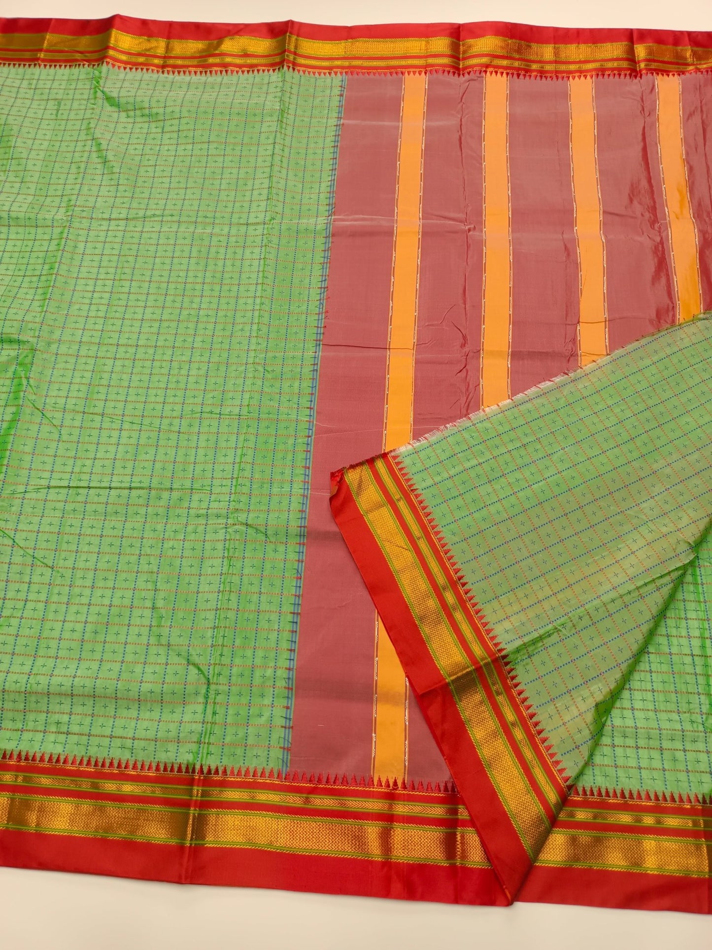 FANCY ILKAL COTTON SAREE - B S CHANNABASAPPA & SONS