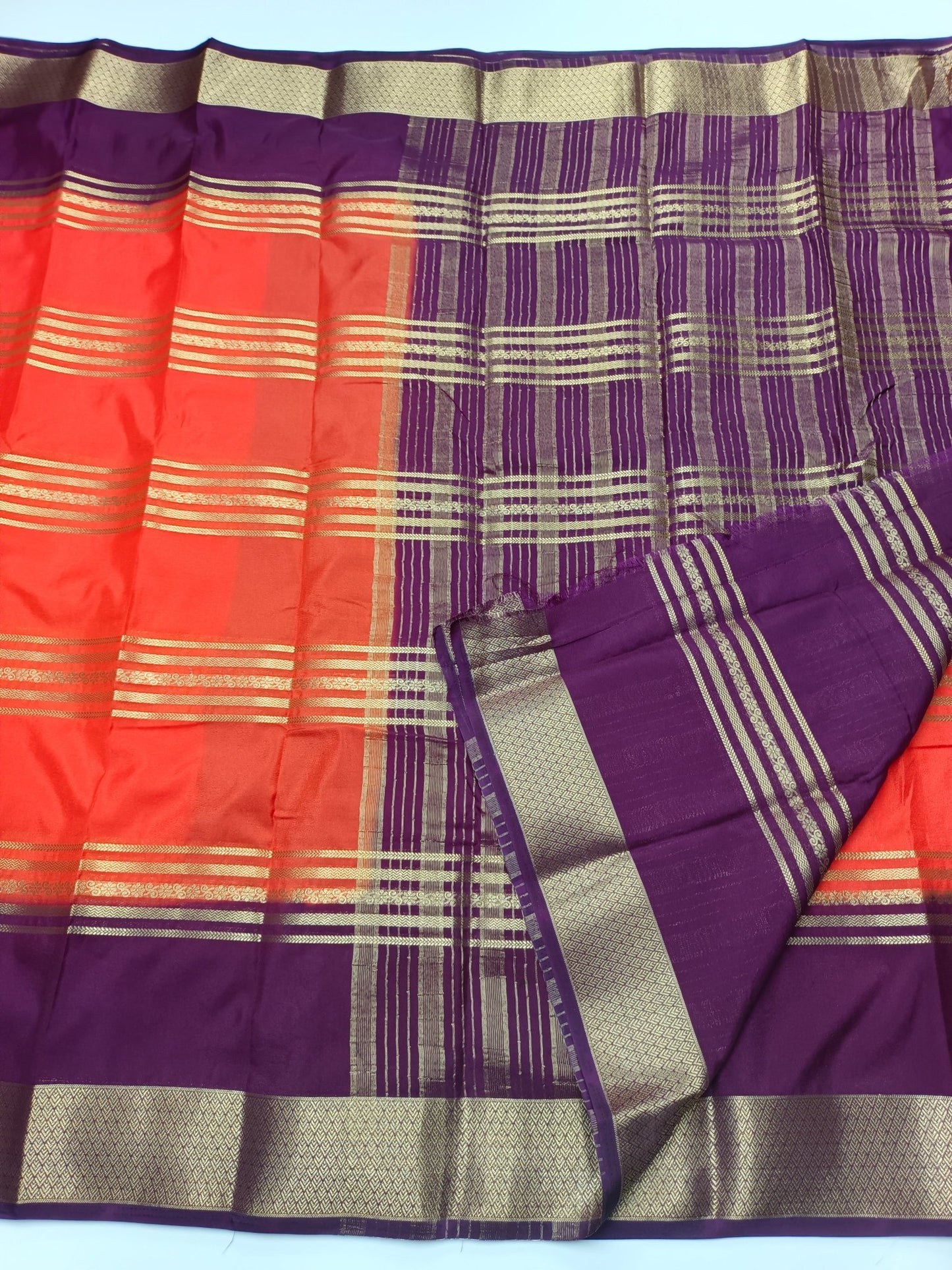 SEMI CREPE SILK SAREE - B S CHANNABASAPPA & SONS