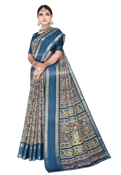 FANCY SYNTHETIC SAREE - B S CHANNABASAPPA & SONS