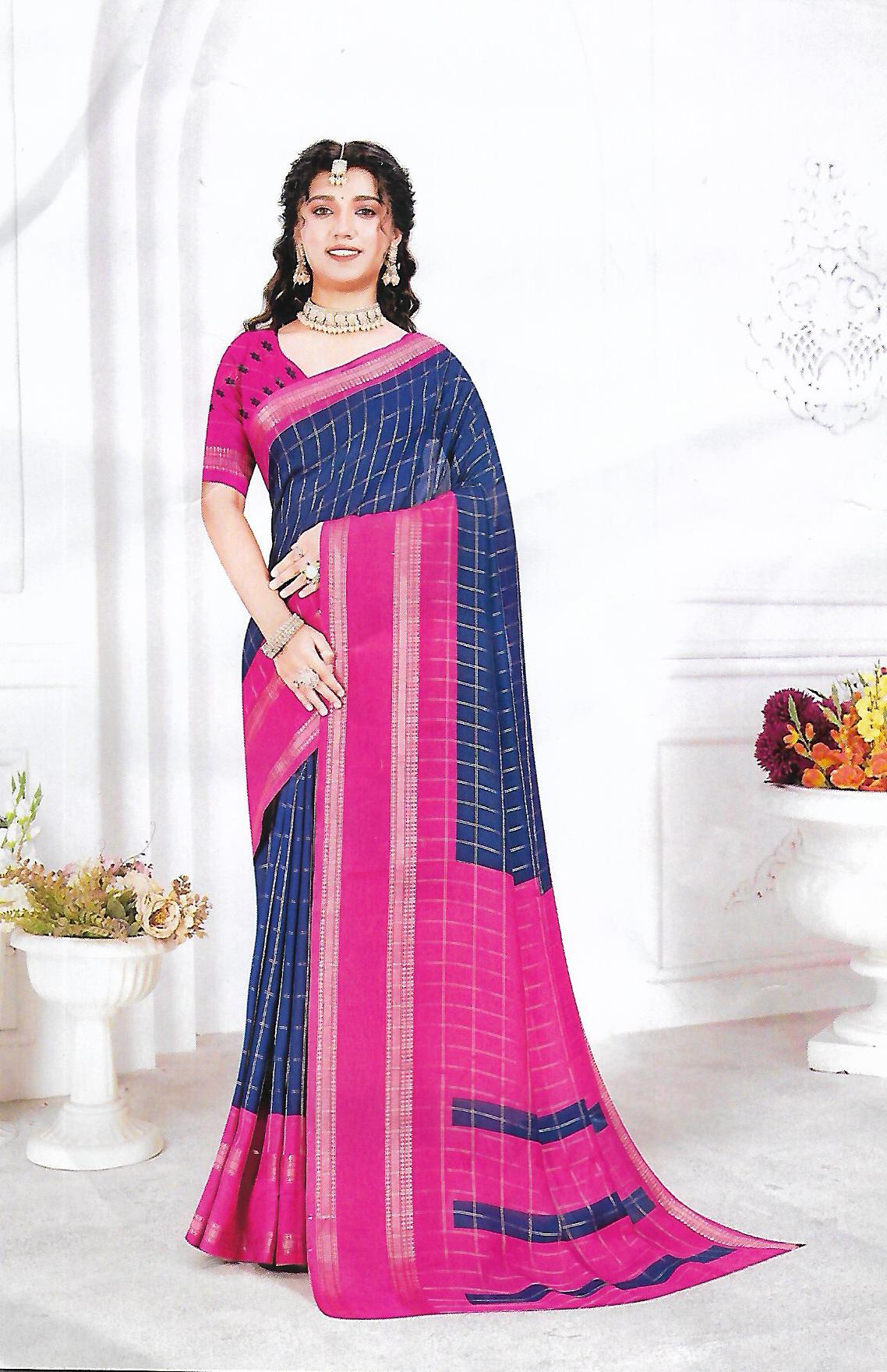 FANCY SYNTHETIC SAREE - B S CHANNABASAPPA & SONS