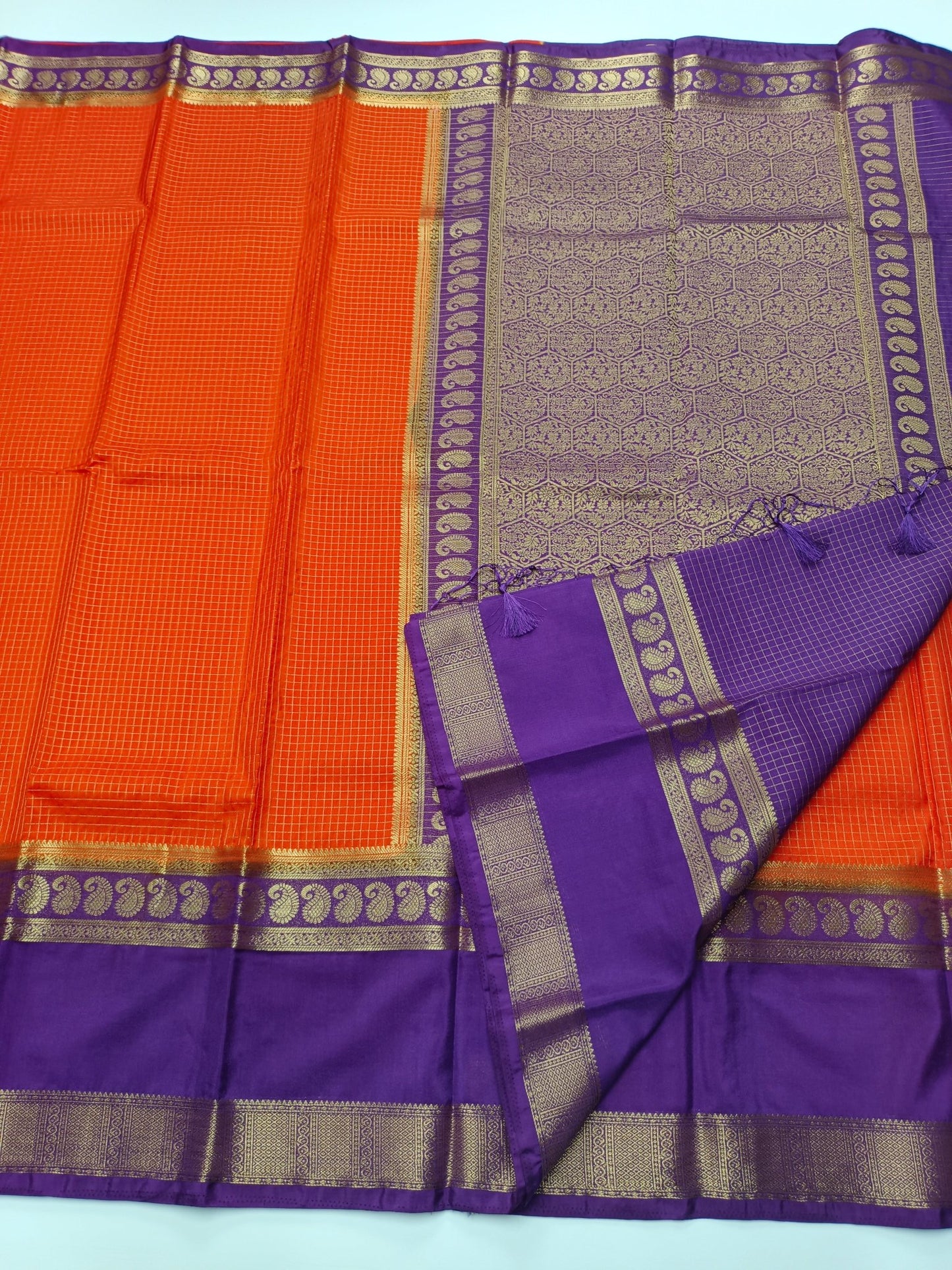 SEMI CREPE SILK SAREE - B S CHANNABASAPPA & SONS