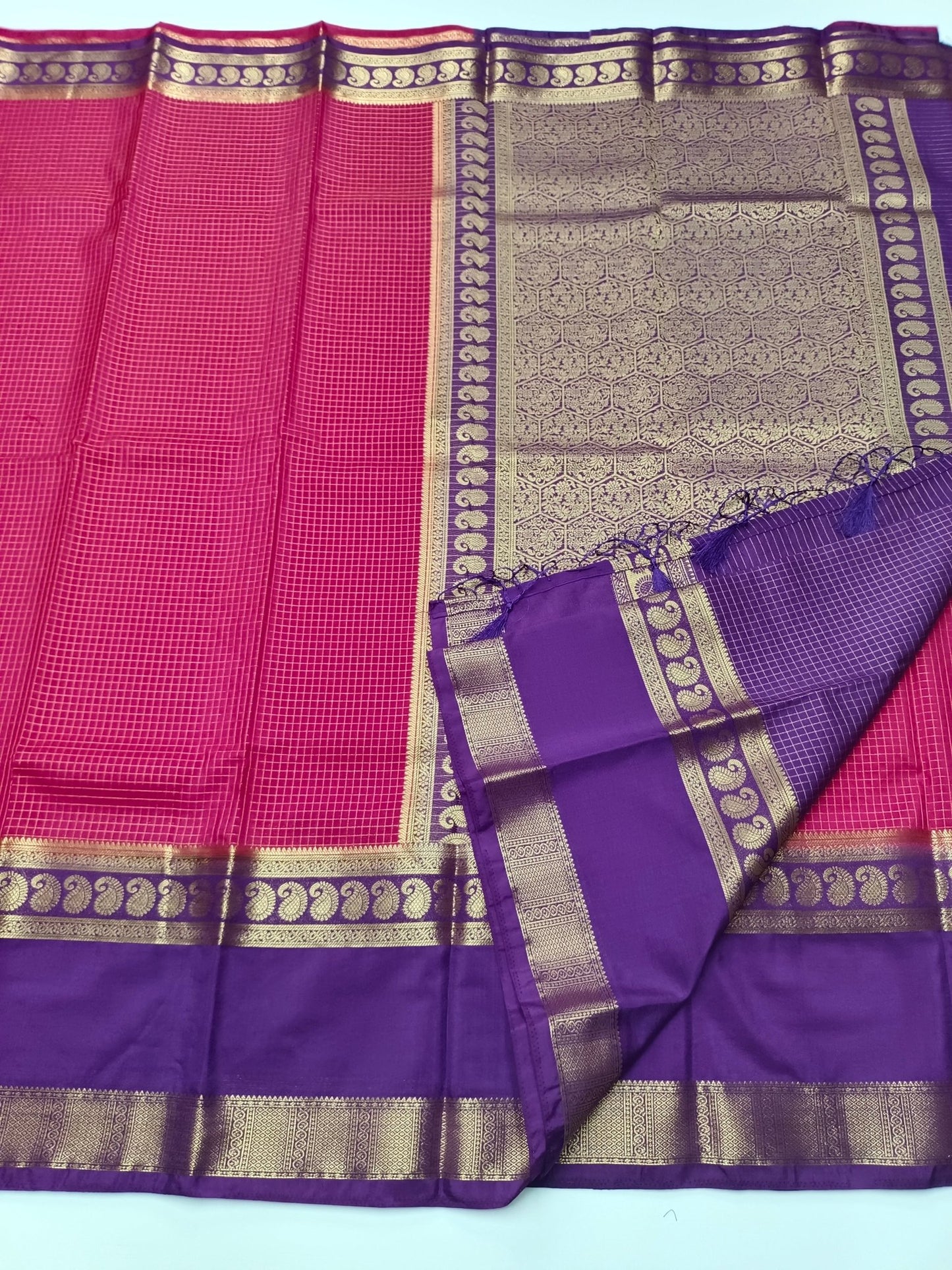 SEMI CREPE SILK SAREE - B S CHANNABASAPPA & SONS