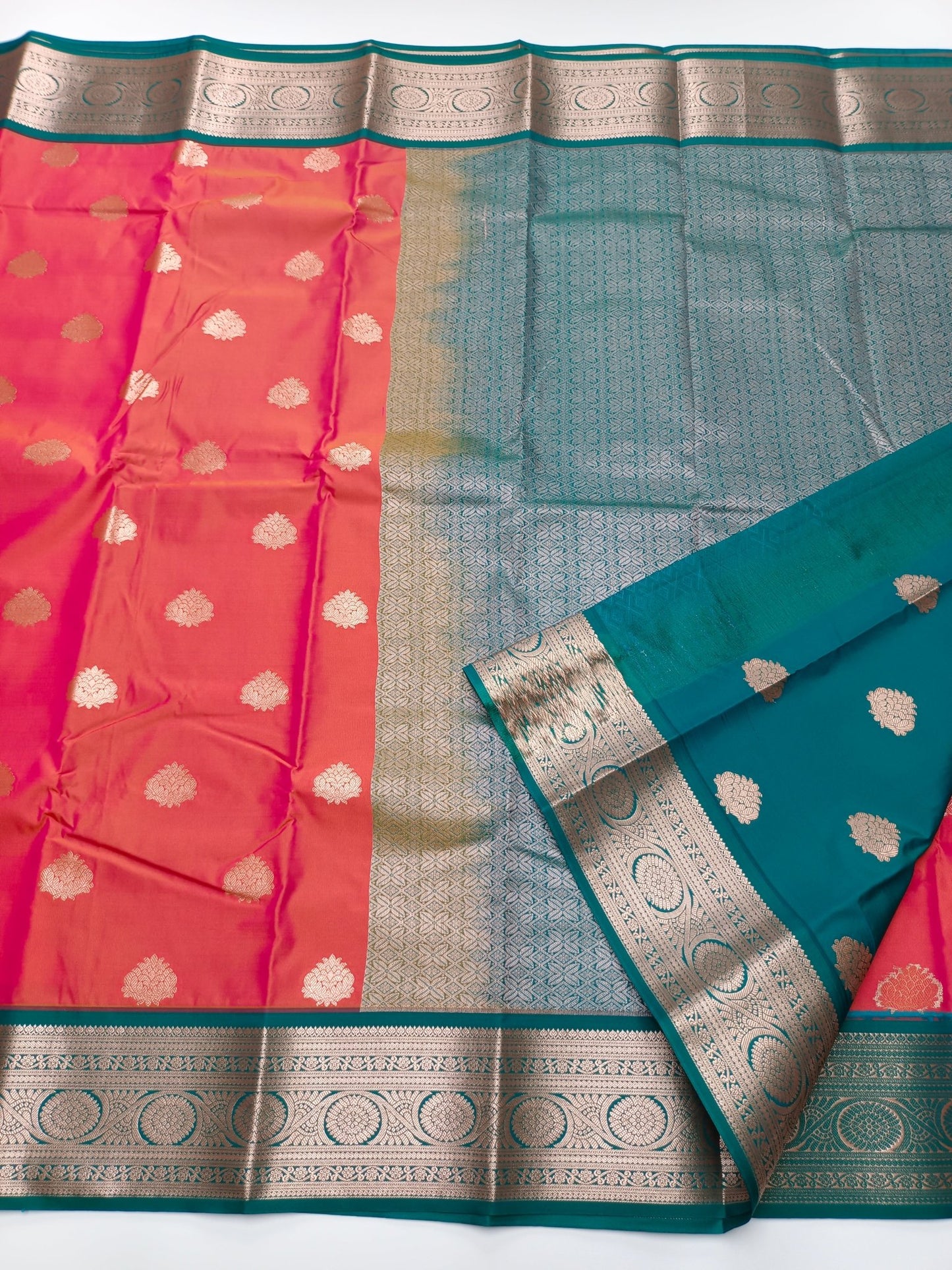 KANCHIPURAM SEMI SILK SAREE - B S CHANNABASAPPA & SONS
