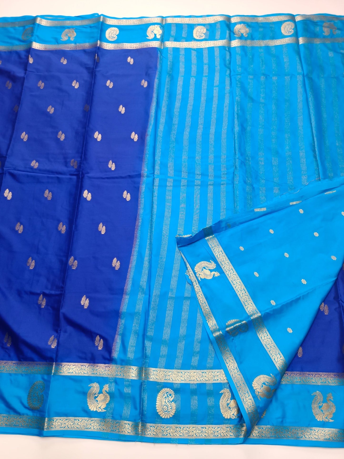 SEMI CREPE SILK SAREE - B S CHANNABASAPPA & SONS
