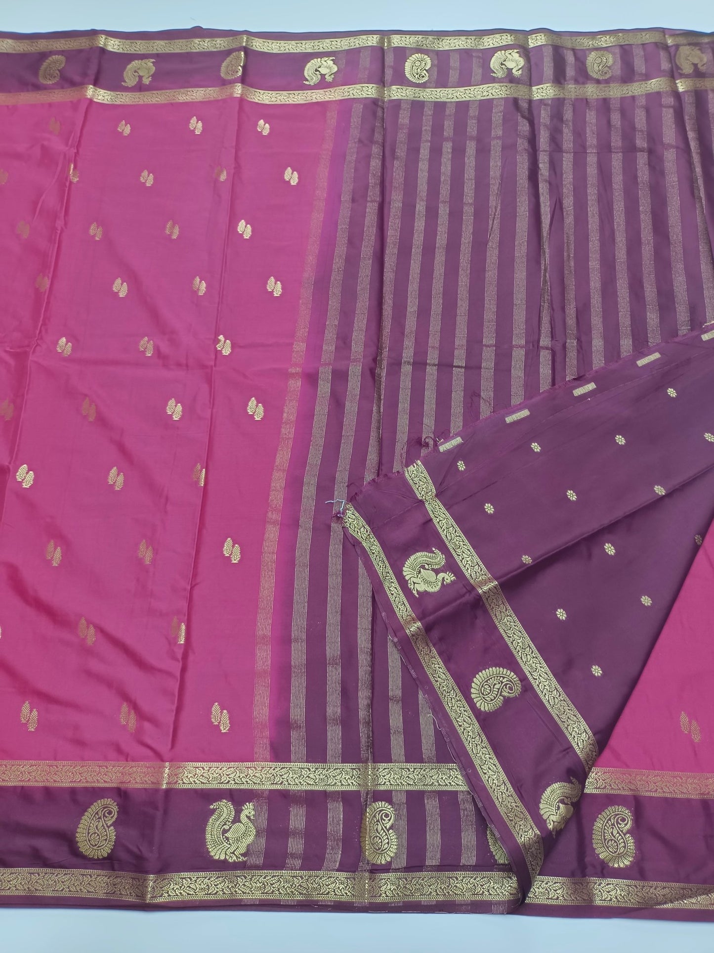 SEMI CREPE SILK SAREE - B S CHANNABASAPPA & SONS