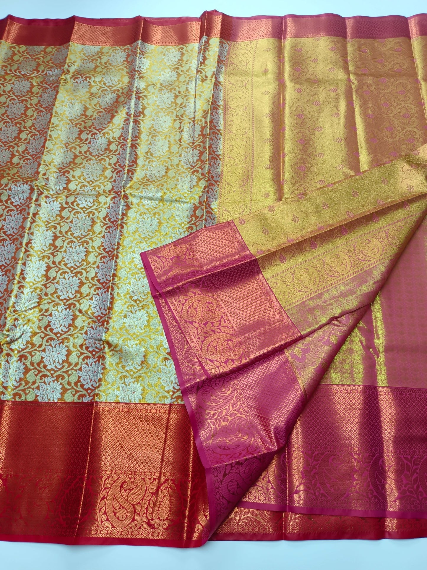 FANCY BROCADE SAREE - B S CHANNABASAPPA & SONS