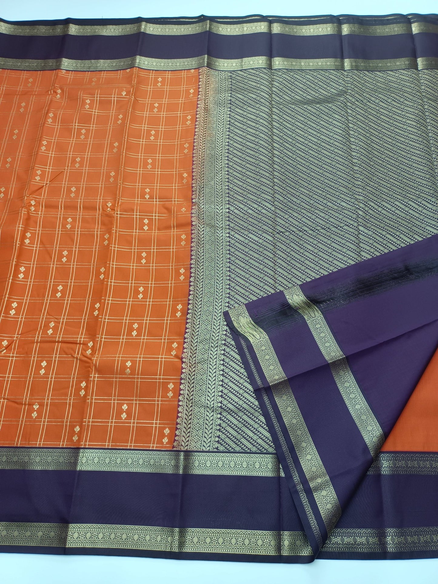 KANCHIPURAM SEMI SILK SAREE - B S CHANNABASAPPA & SONS