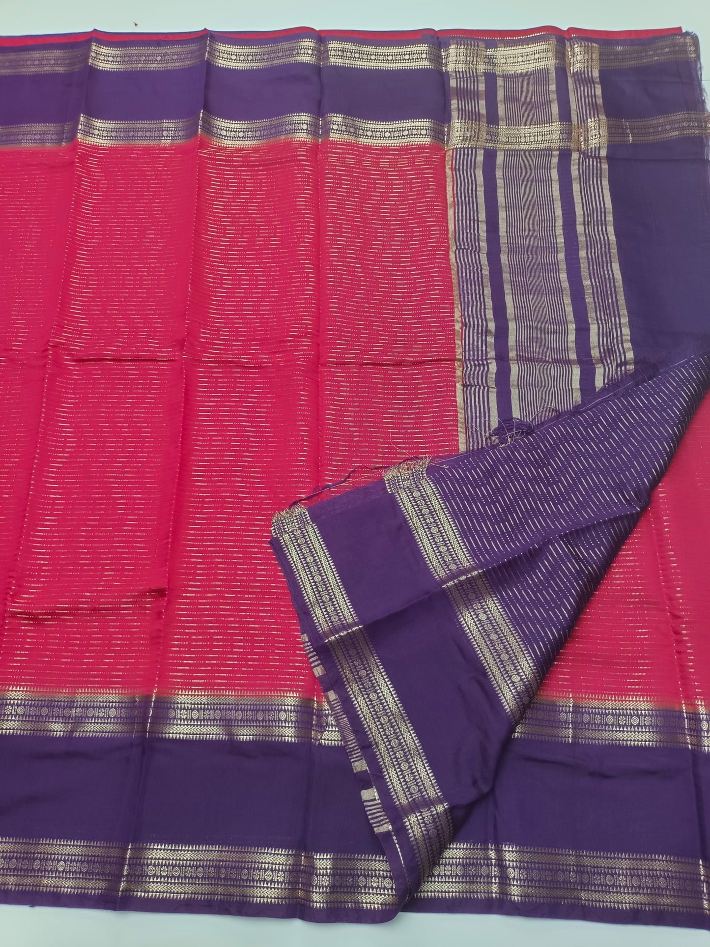 SEMI CREPE SILK SAREE - B S CHANNABASAPPA & SONS