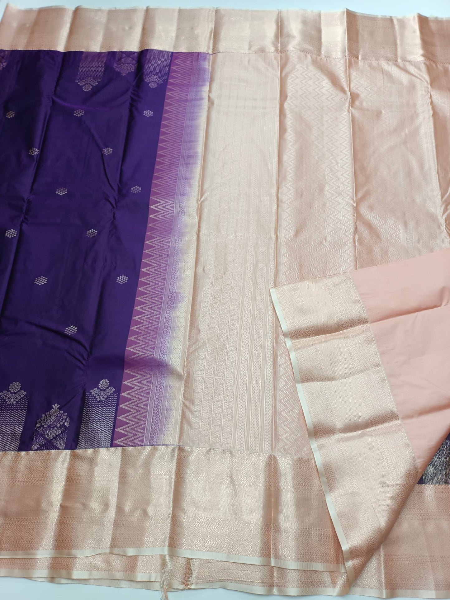 KANCHIPURAM SEMI SILK SAREE - B S CHANNABASAPPA & SONS
