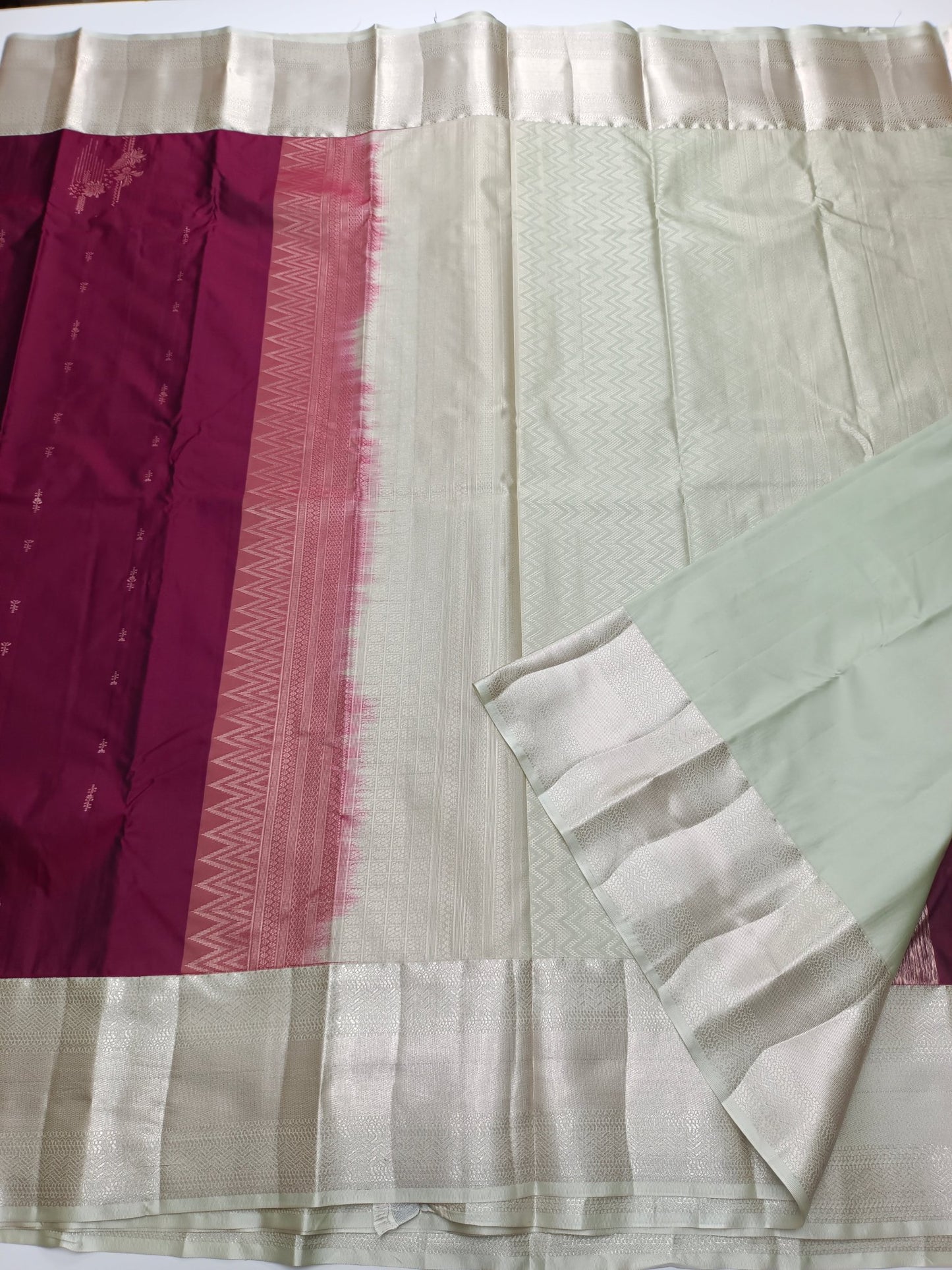 KANCHIPURAM SEMI SILK SAREE - B S CHANNABASAPPA & SONS