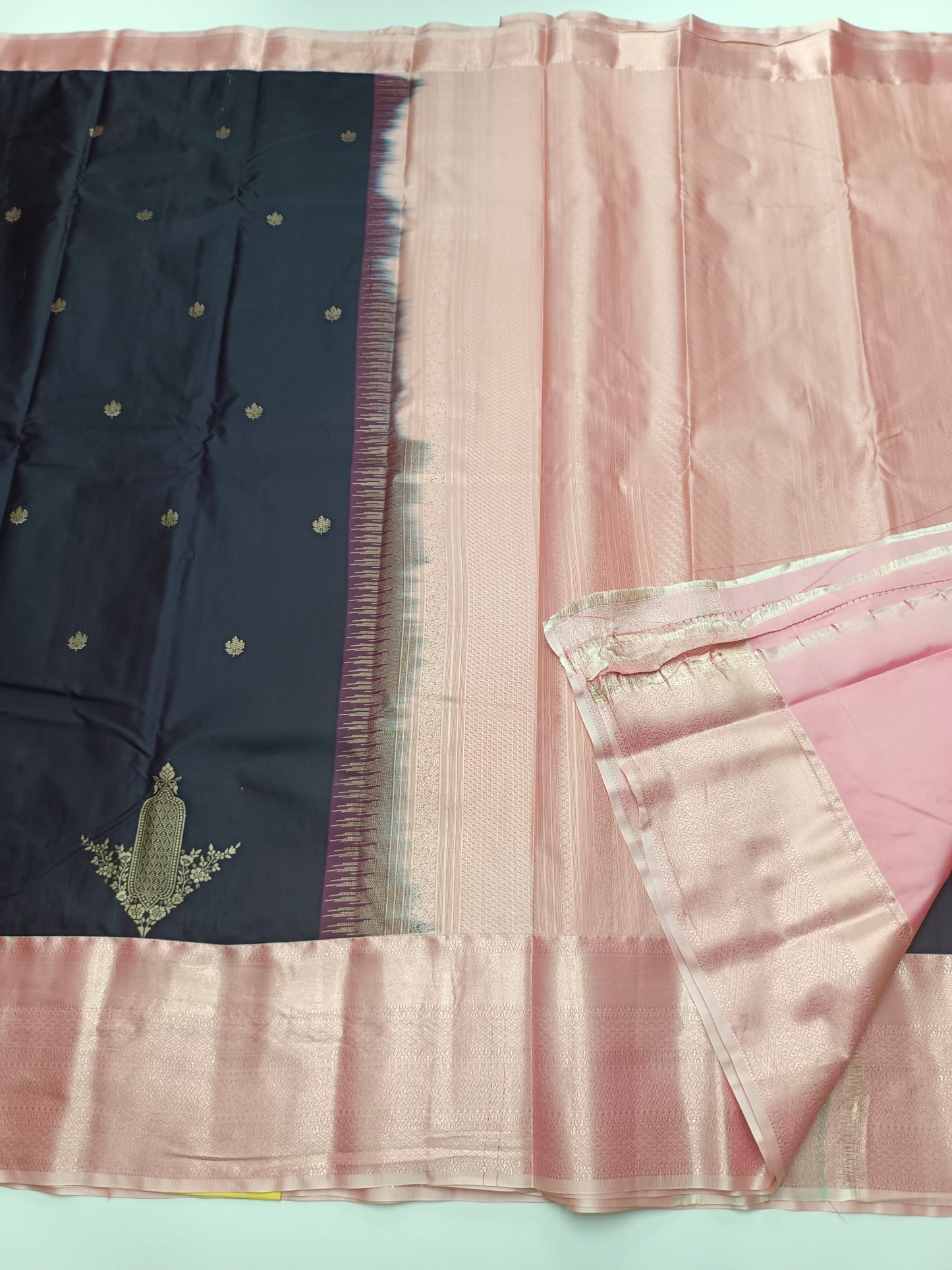 KANCHIPURAM SEMI SILK SAREE - B S CHANNABASAPPA & SONS