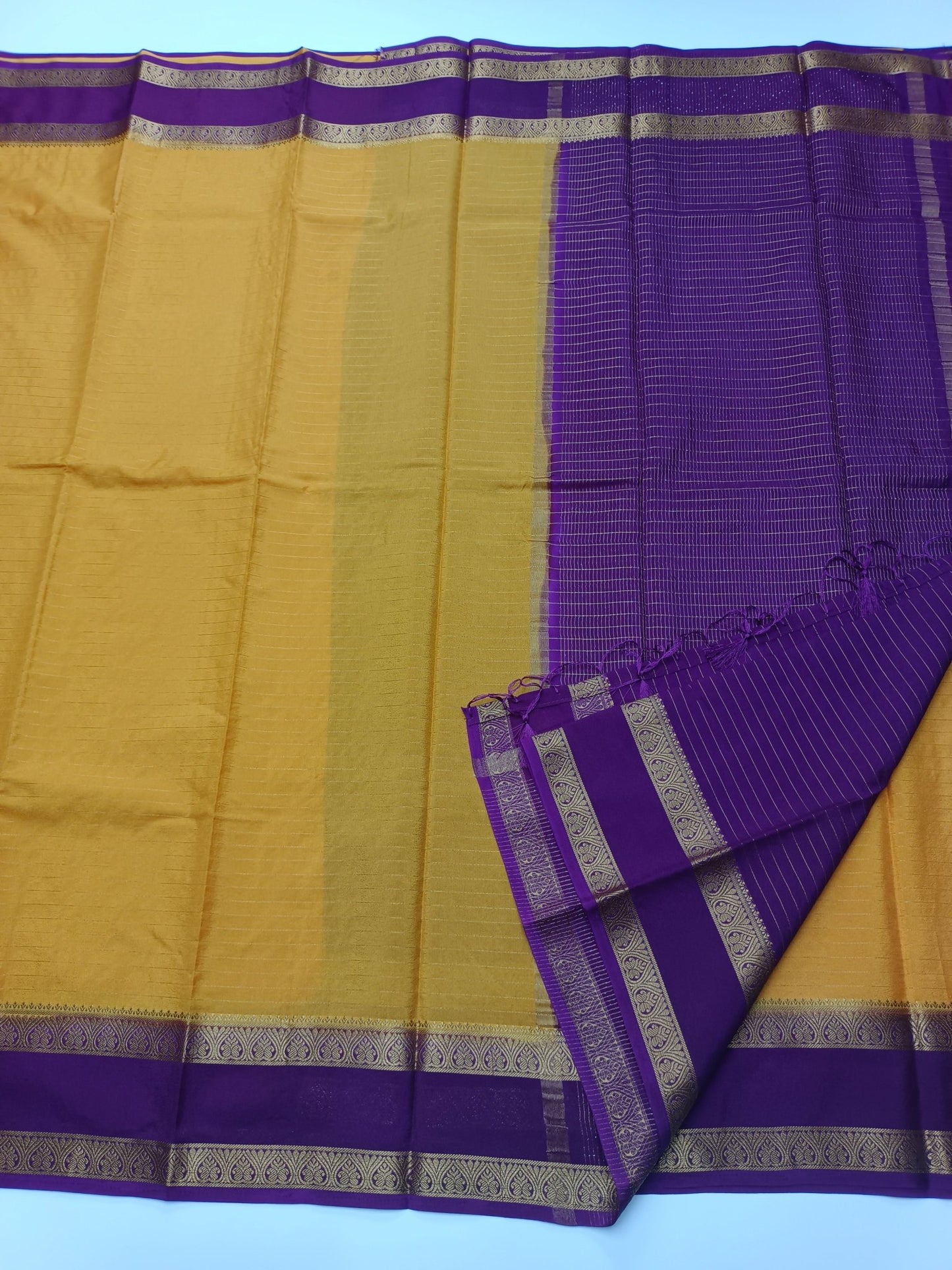 SEMI CREPE SILK SAREE - B S CHANNABASAPPA & SONS