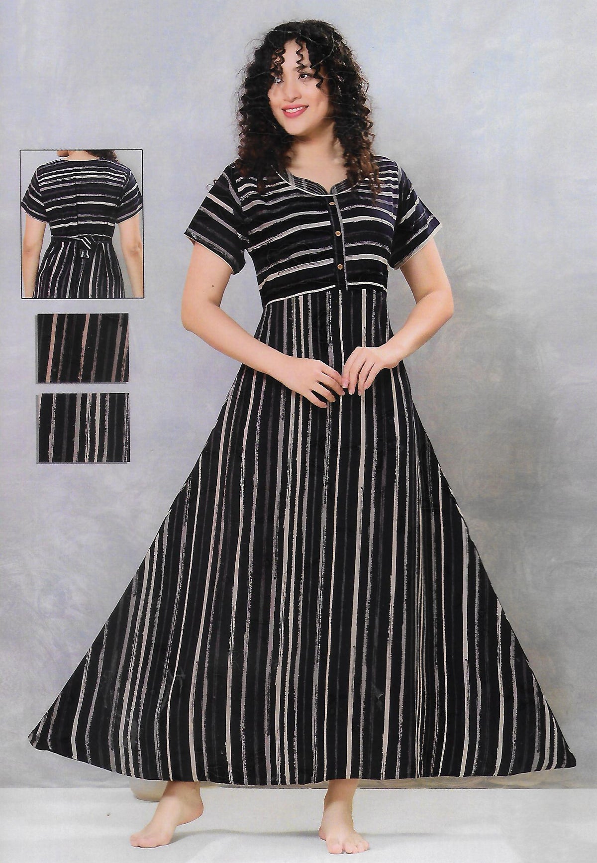 FANCY UMBRELLA NIGHTY WITH FROCK STYLE